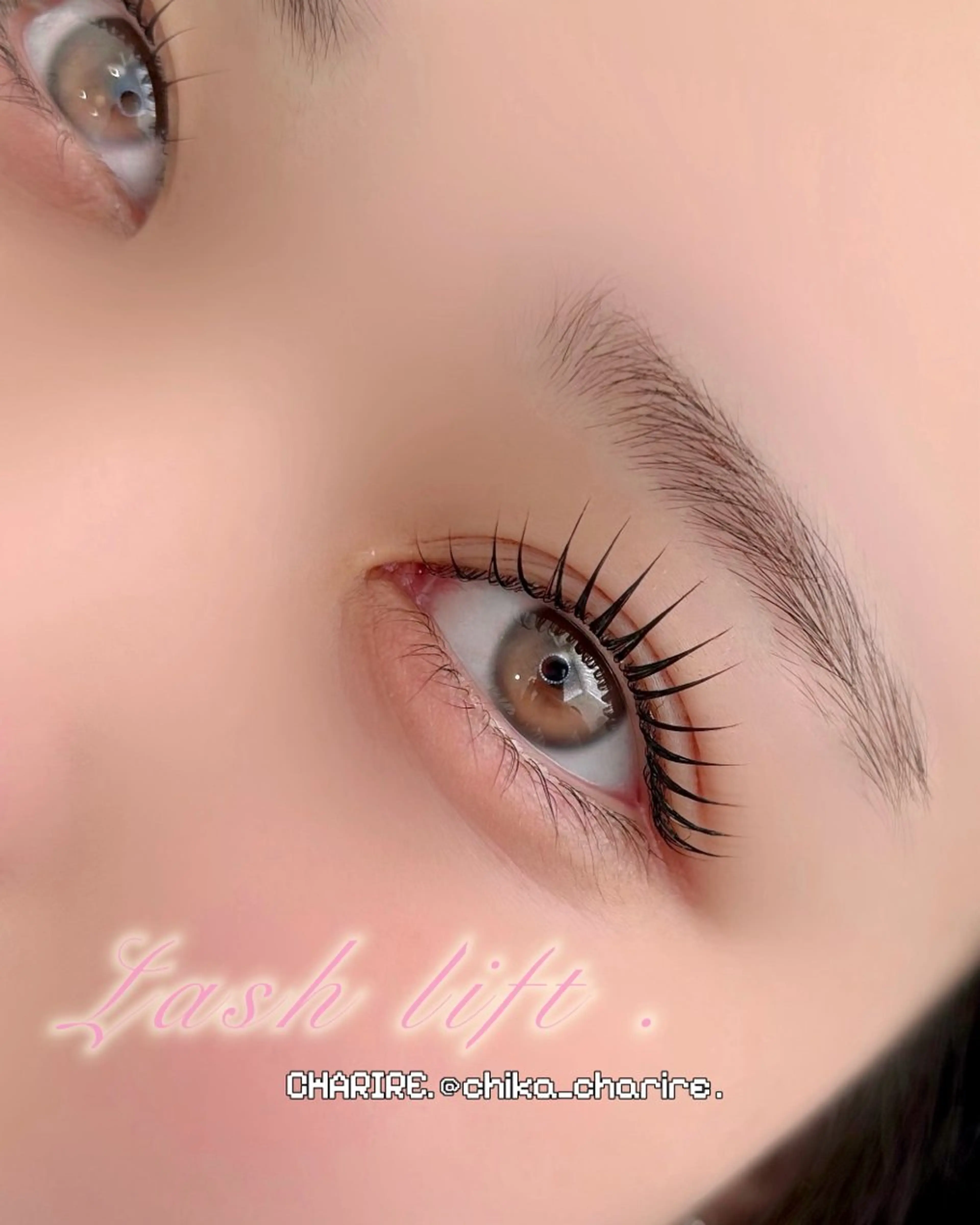 マツエク・マツパ ケラチンラッシュリフト 韓国風マツエク 一重×まつ毛パーマ マツパ CHARIRE所属・チカ♡ /韓国まつげのマツエク・マツパデザイン