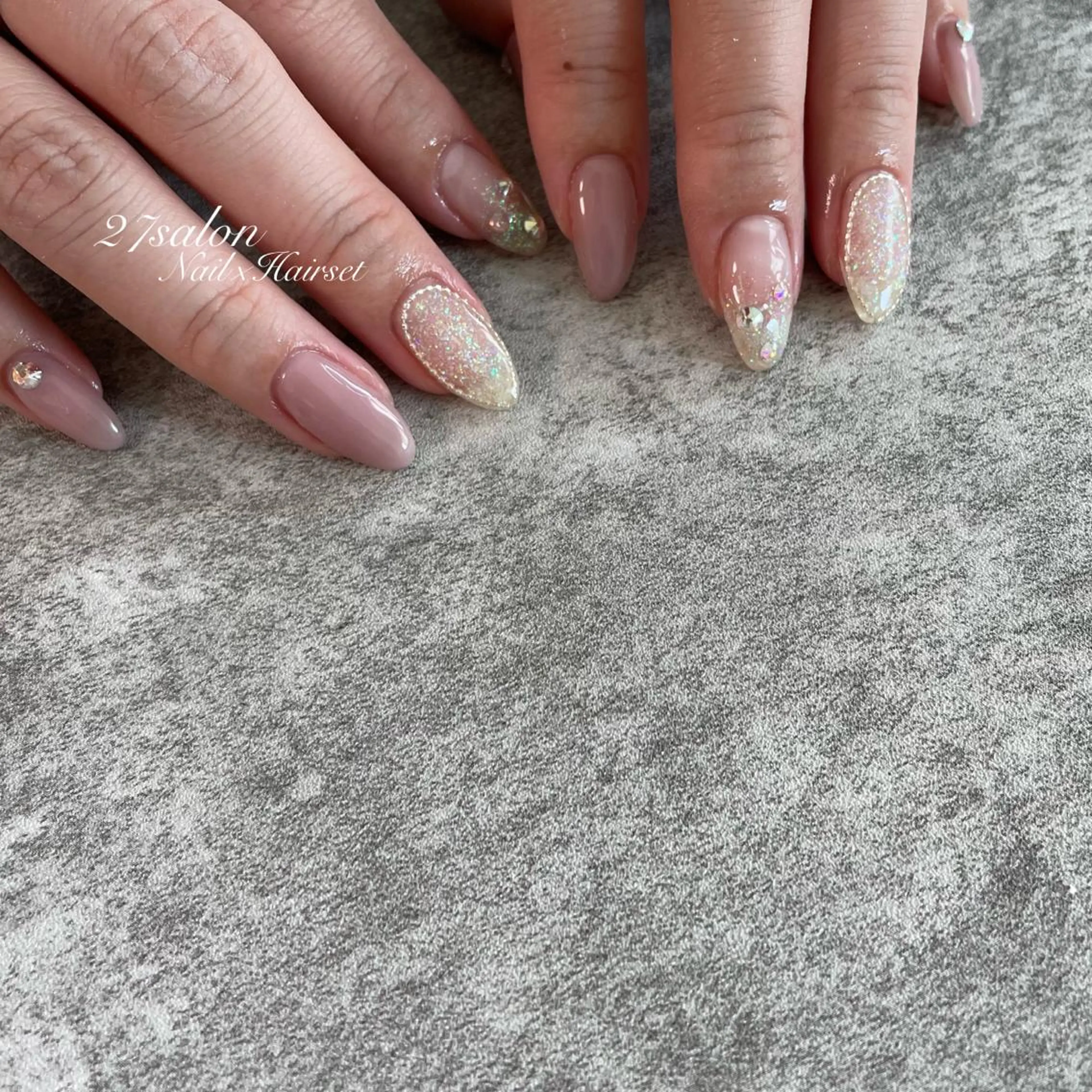 ネイル ピンク 27salon yuinaのネイルデザイン