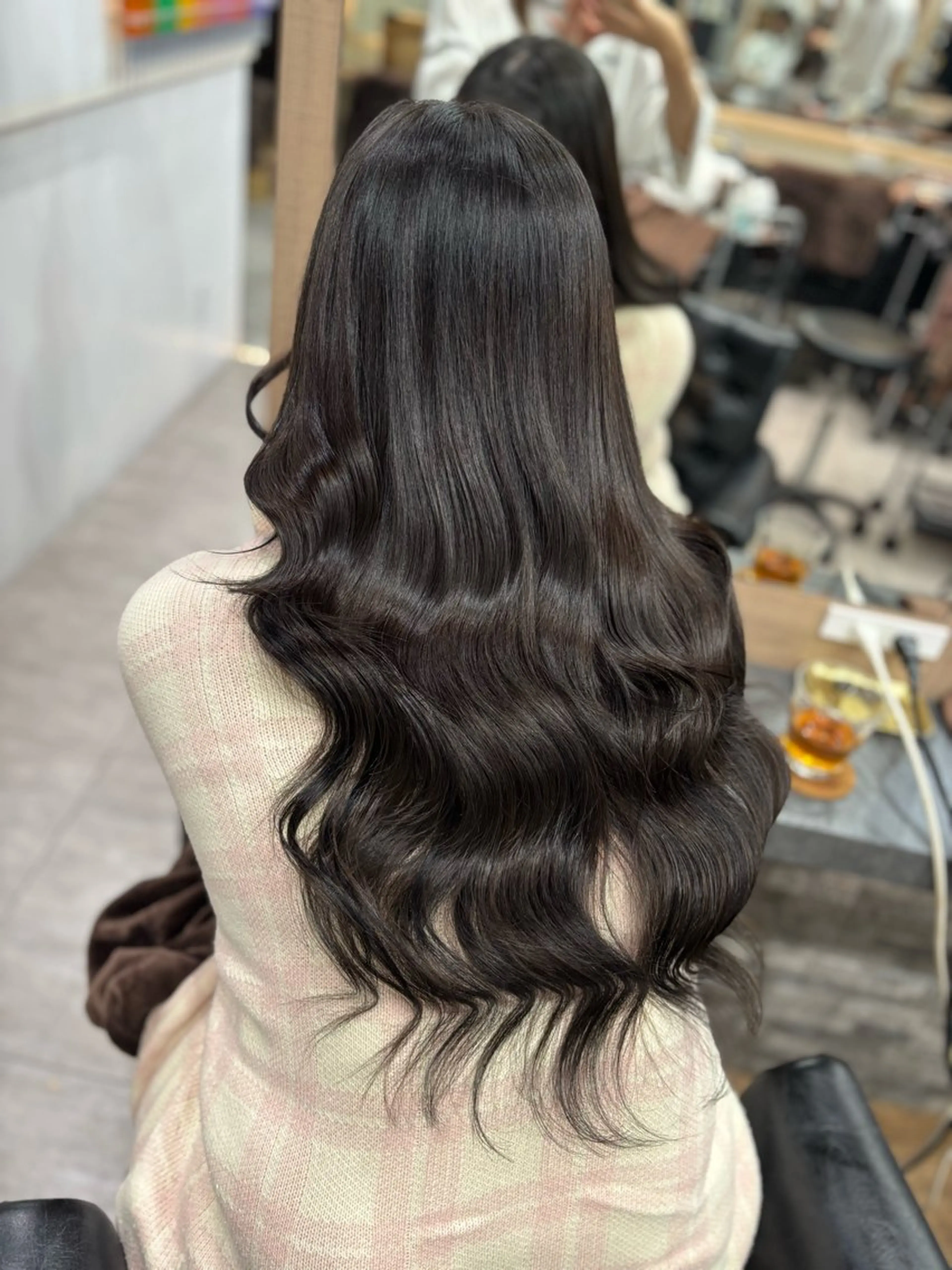 ロング カラー ブリーチ エクステ 髪質改善 レイヤーカット ヘアカラー エクステ 横浜/エクステ特化× 艶カラー/あいかのヘアスタイル