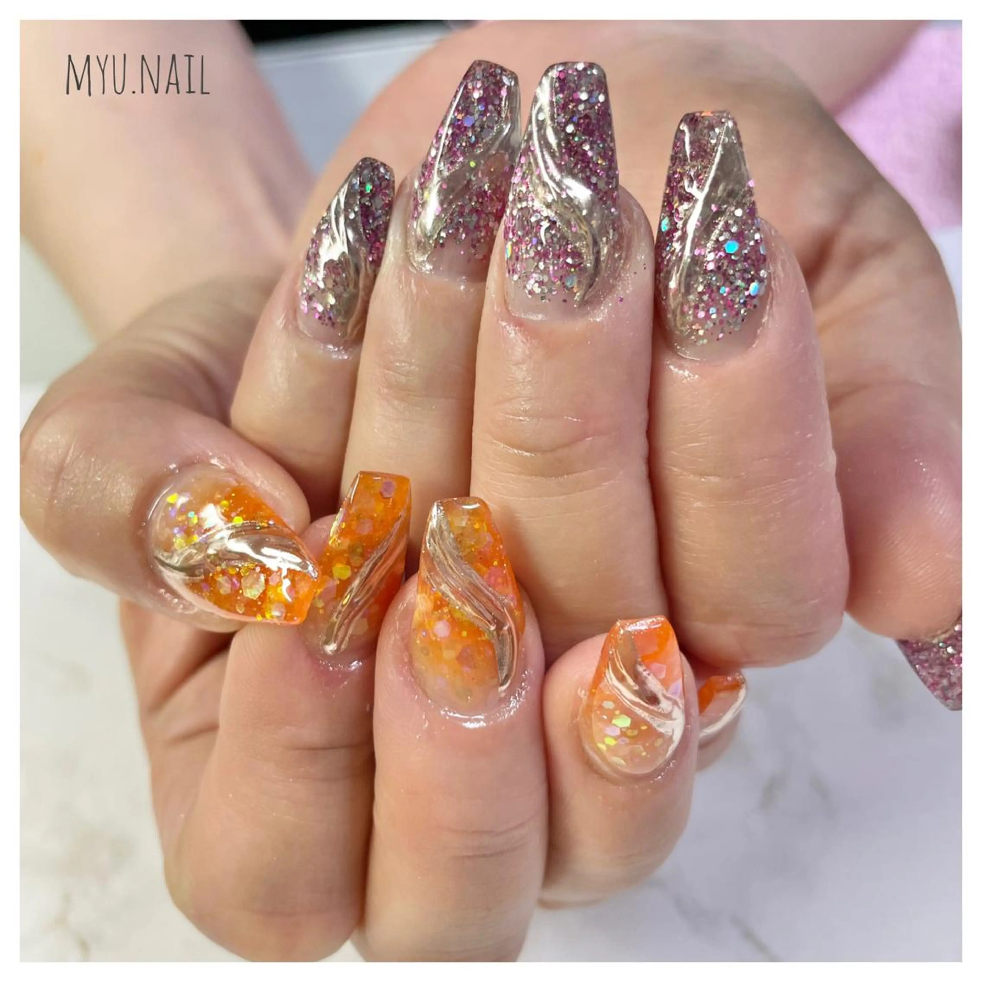ネイル スカルプネイル Y's nailのネイルデザイン