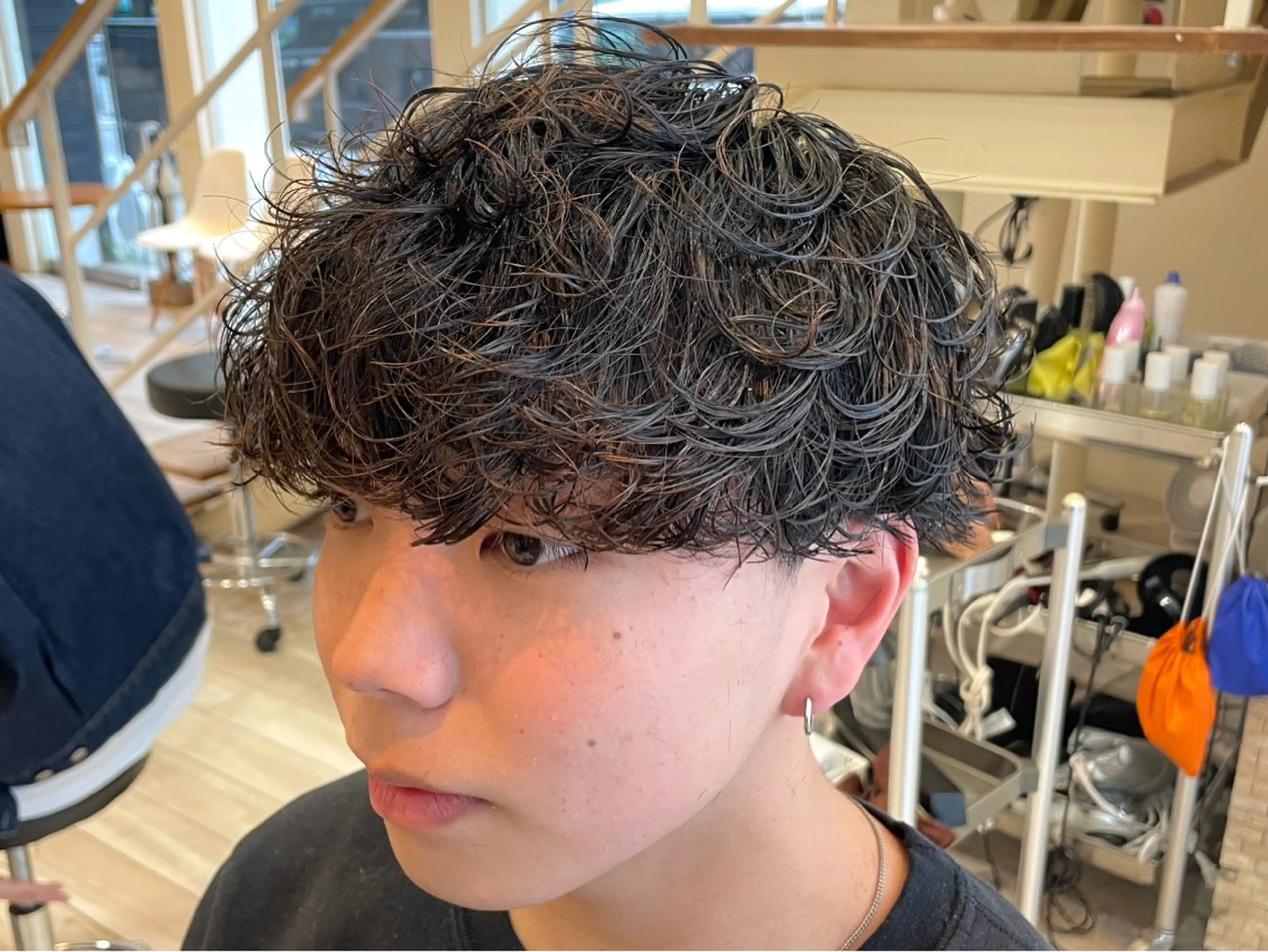 ショート パーマ メンズ メンズパーマ カット パーマ パーマ/フェード🔥 佐々木波人のヘアスタイル