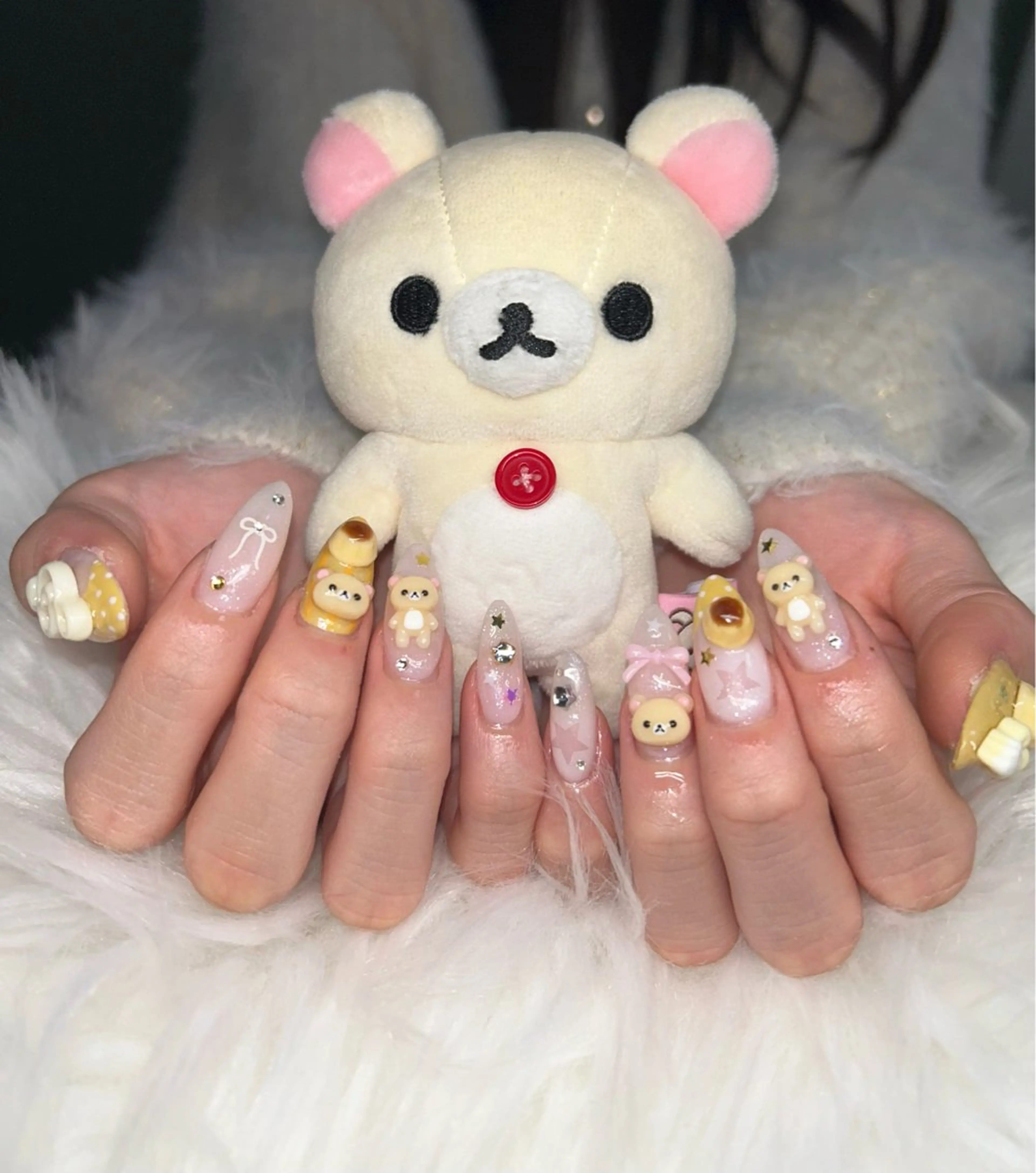 ネイル アートネイル オーロラネイル チークネイル 長さ出し フットネイル ハンドネイル Chan nailsのネイルデザイン