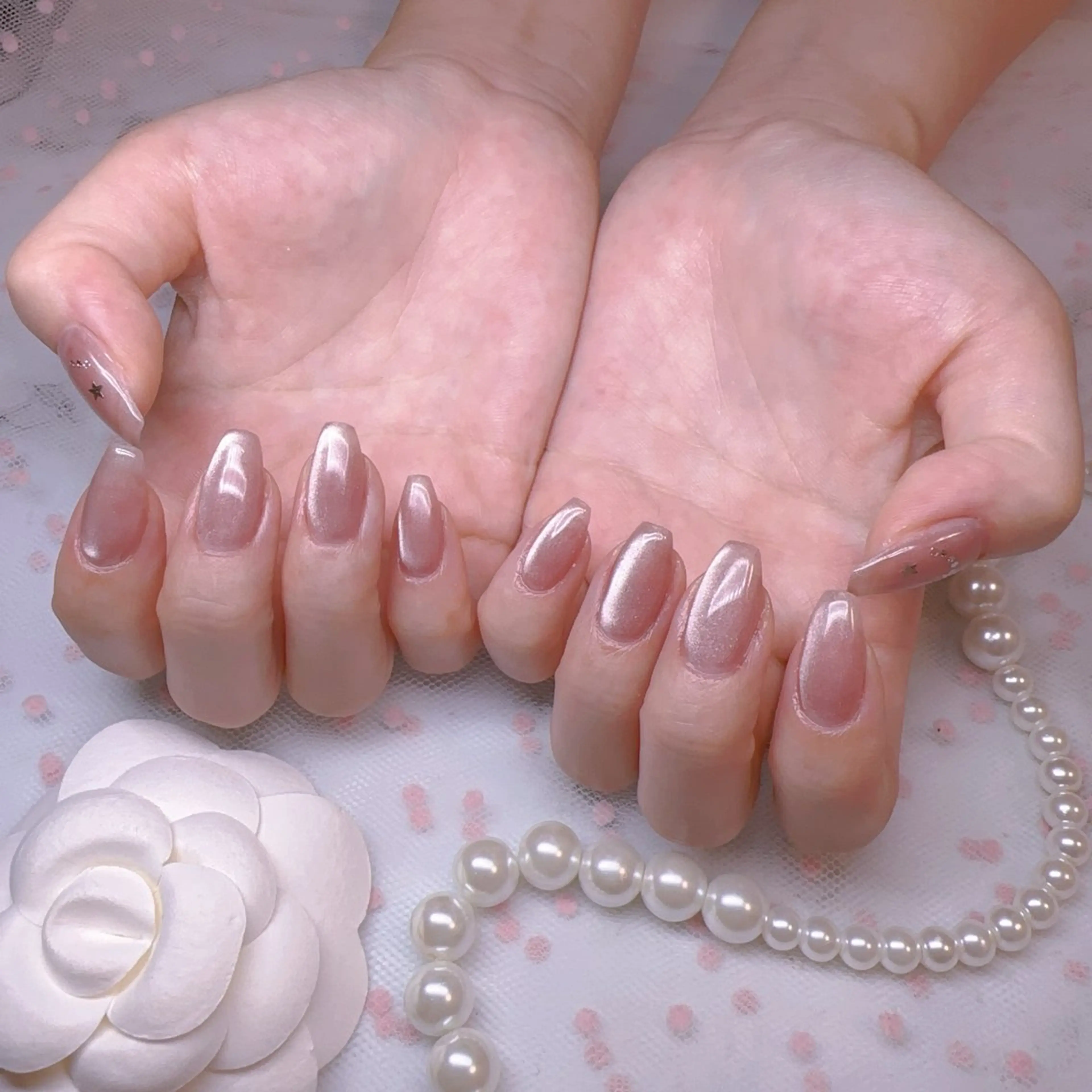 ネイル オーロラネイル フットネイル 韓国ネイル ラメ(グリッター) ラメグラデーション ハンドネイル Belle nail salon 新小岩のネイルデザイン