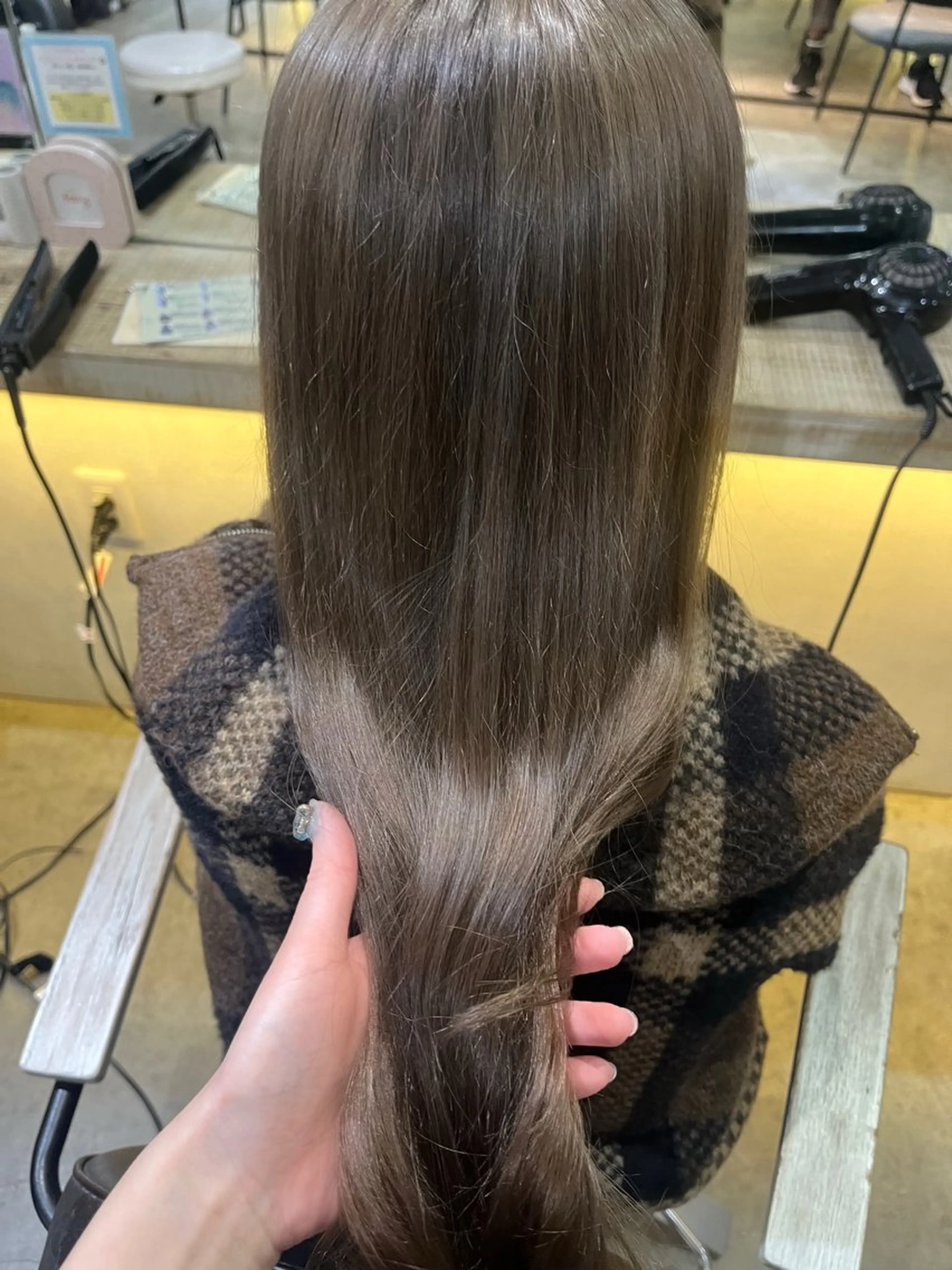 ロング カット ヘアカラー トリートメント 小顔カット/韓国 カラー🌙shikiのヘアスタイル