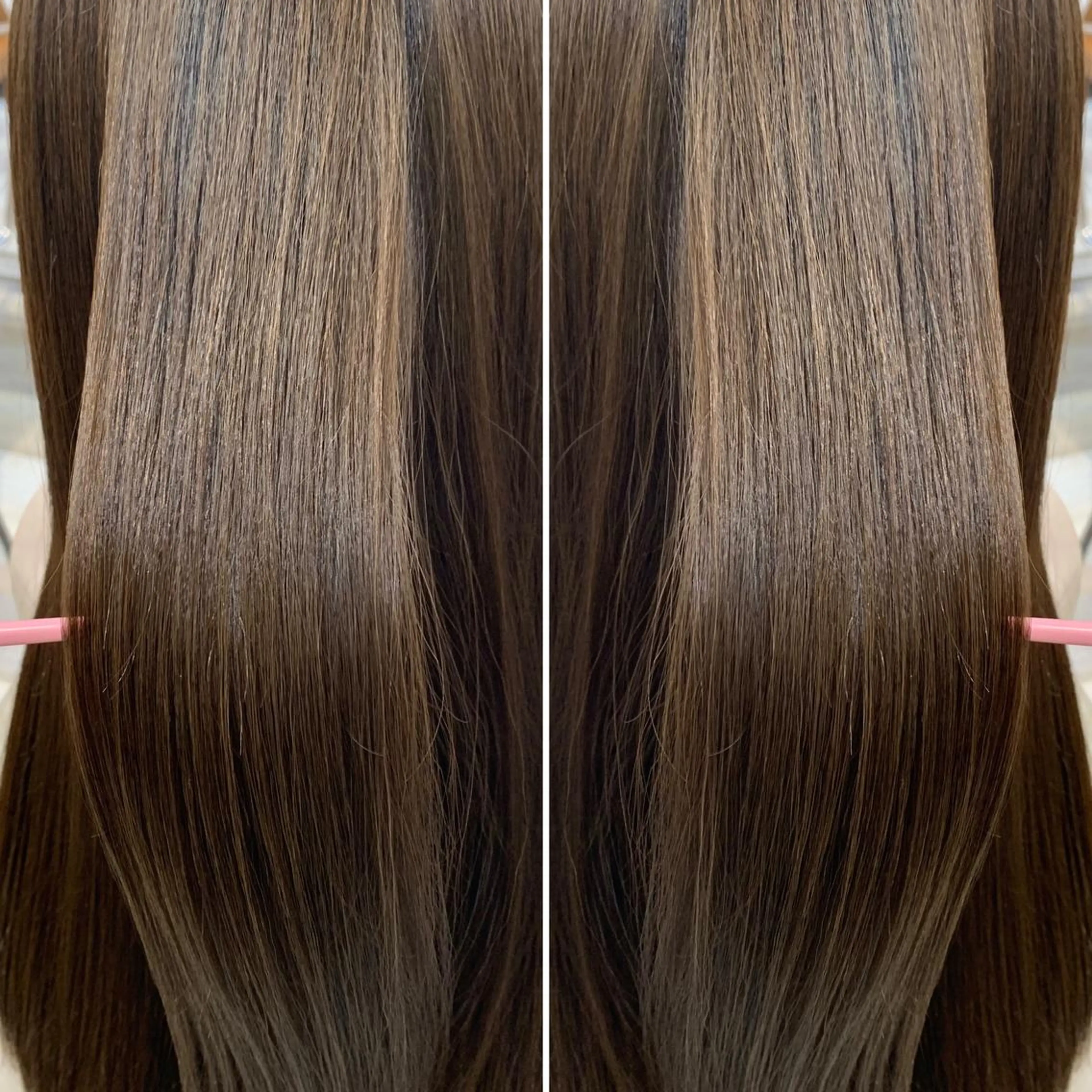 セミロング カラー ブリーチ特化／ハイト ーン／ホワイトカラーのヘアスタイル