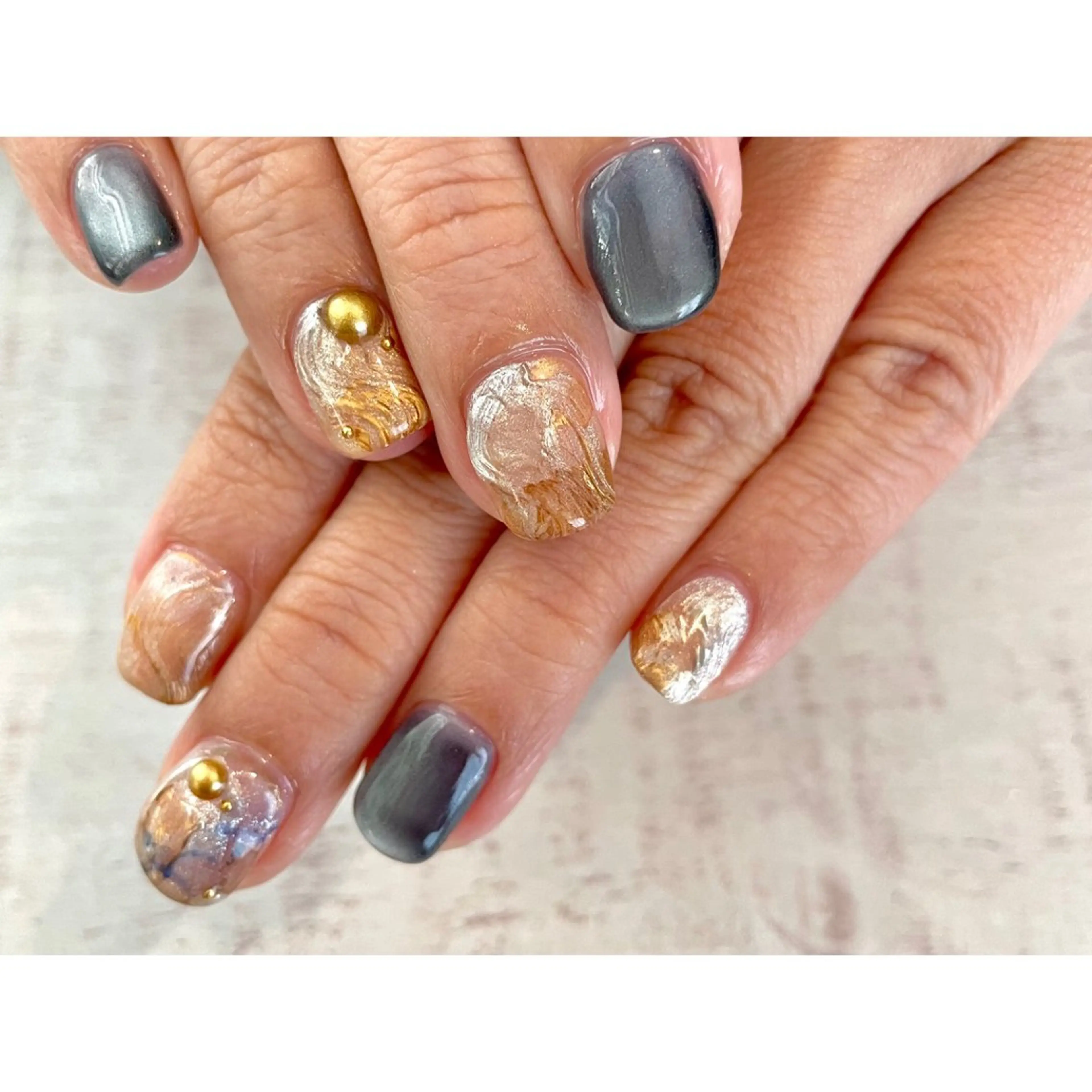 ネイル 𖡼 yumenoのネイルデザイン