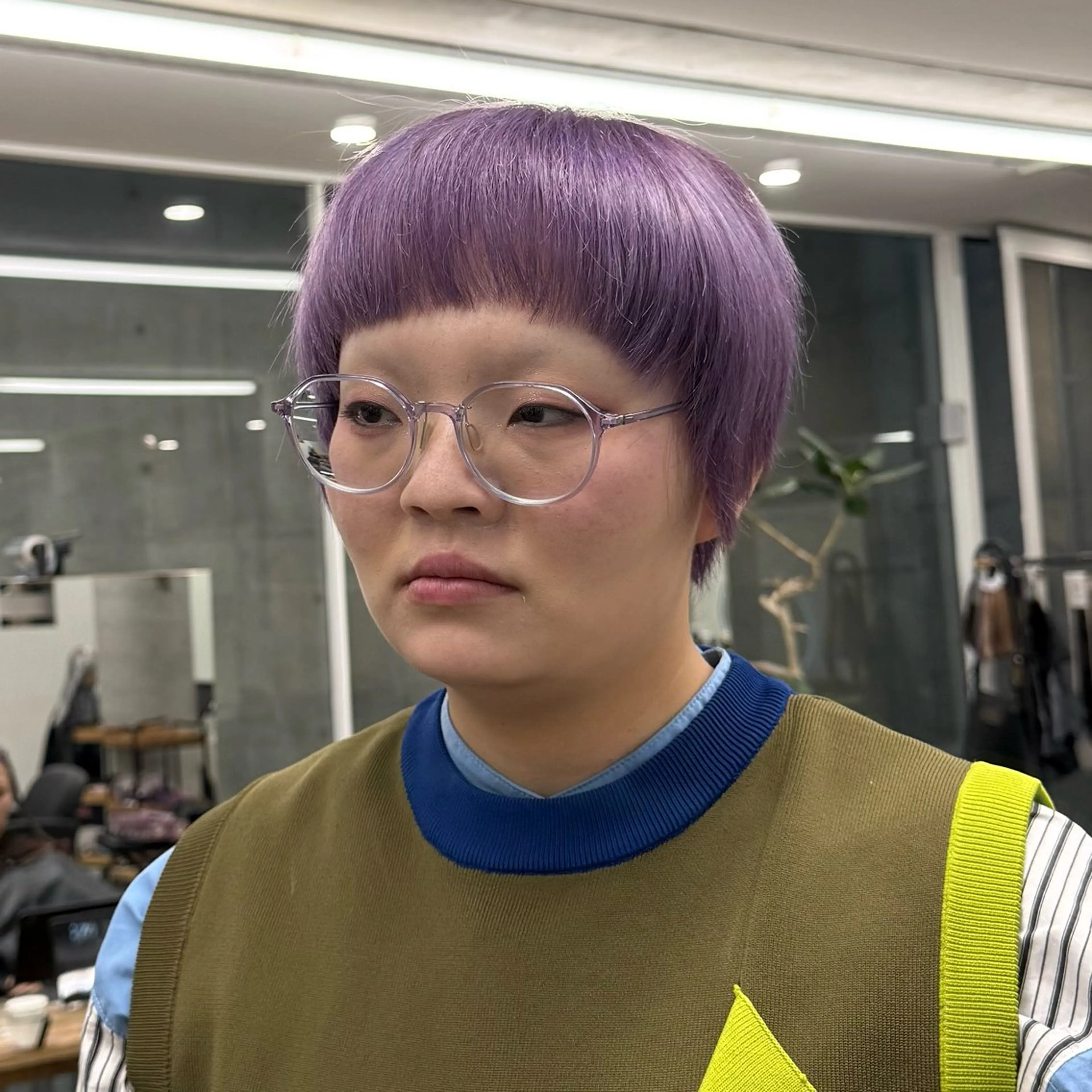 ショート カラー ヘアカラー Welring hair salon所属・Runa/大人 かわいいハイトーンのヘアスタイル