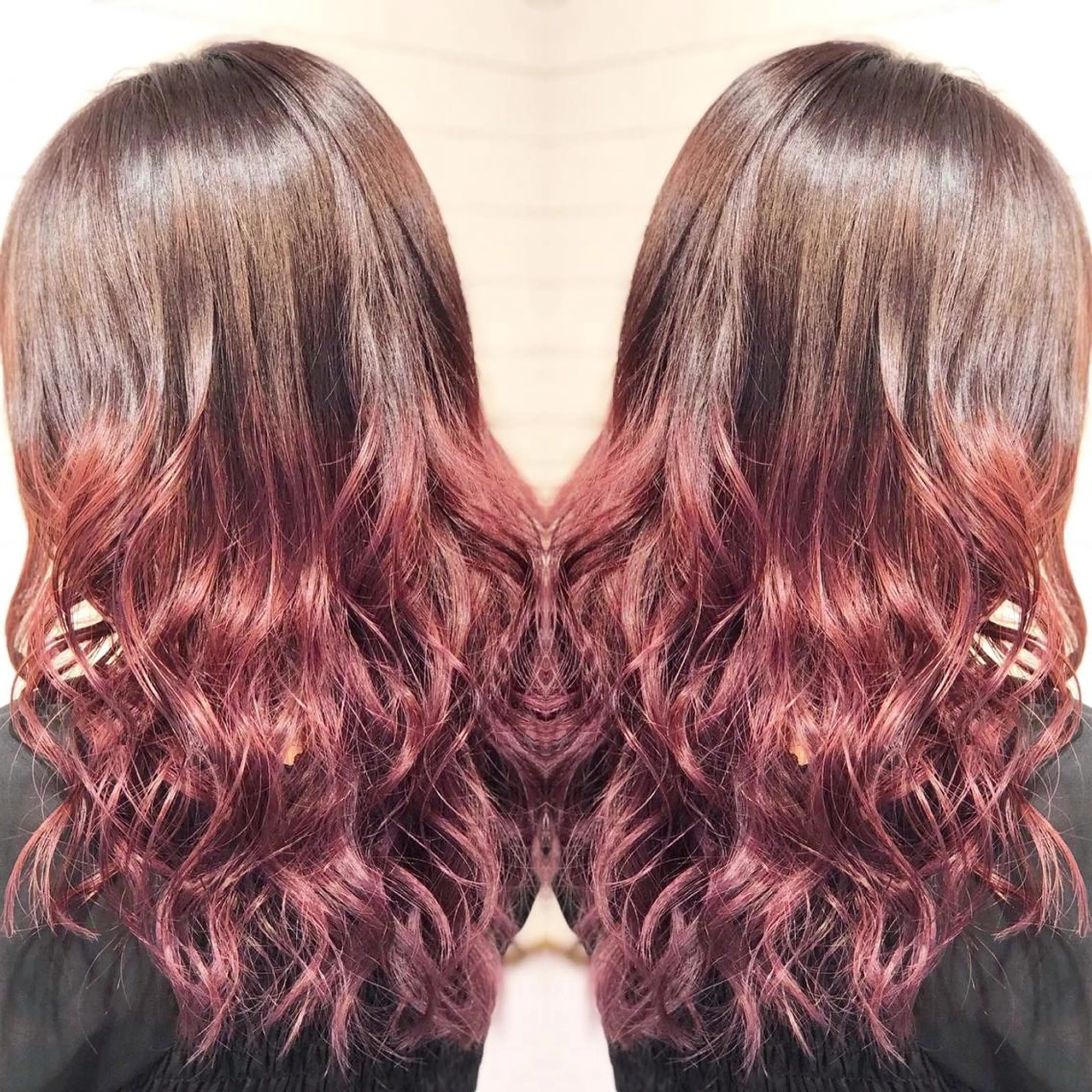 ミディアム カラー ヘアアレンジ 髪質改善×ハイトーン 中田啄也のヘアスタイル