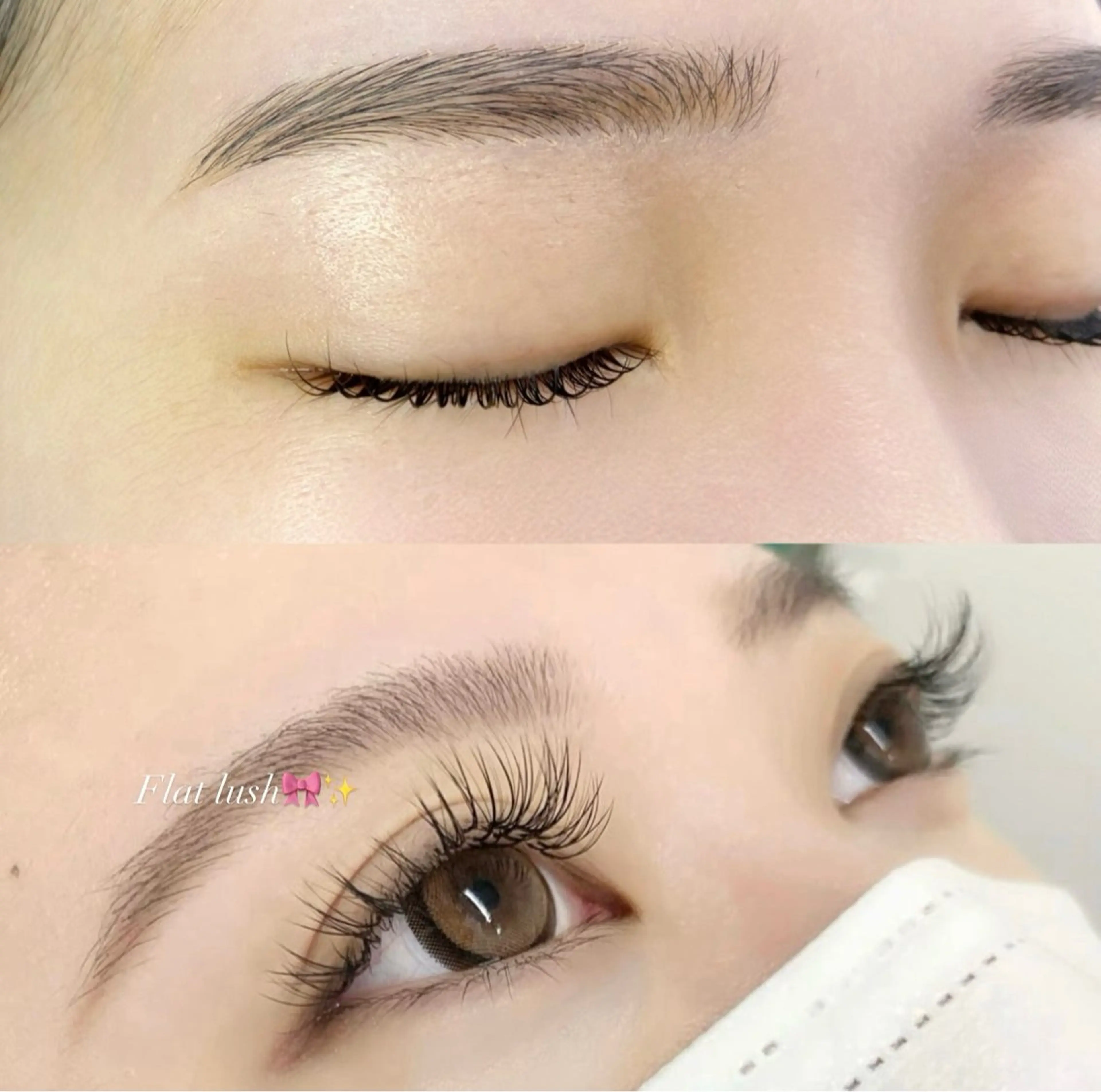 Jr eyelist☘️パリジェンヌor似合わせまつ毛パーマ（上）コーティング付き🌟レッスンモデル🌸の写真