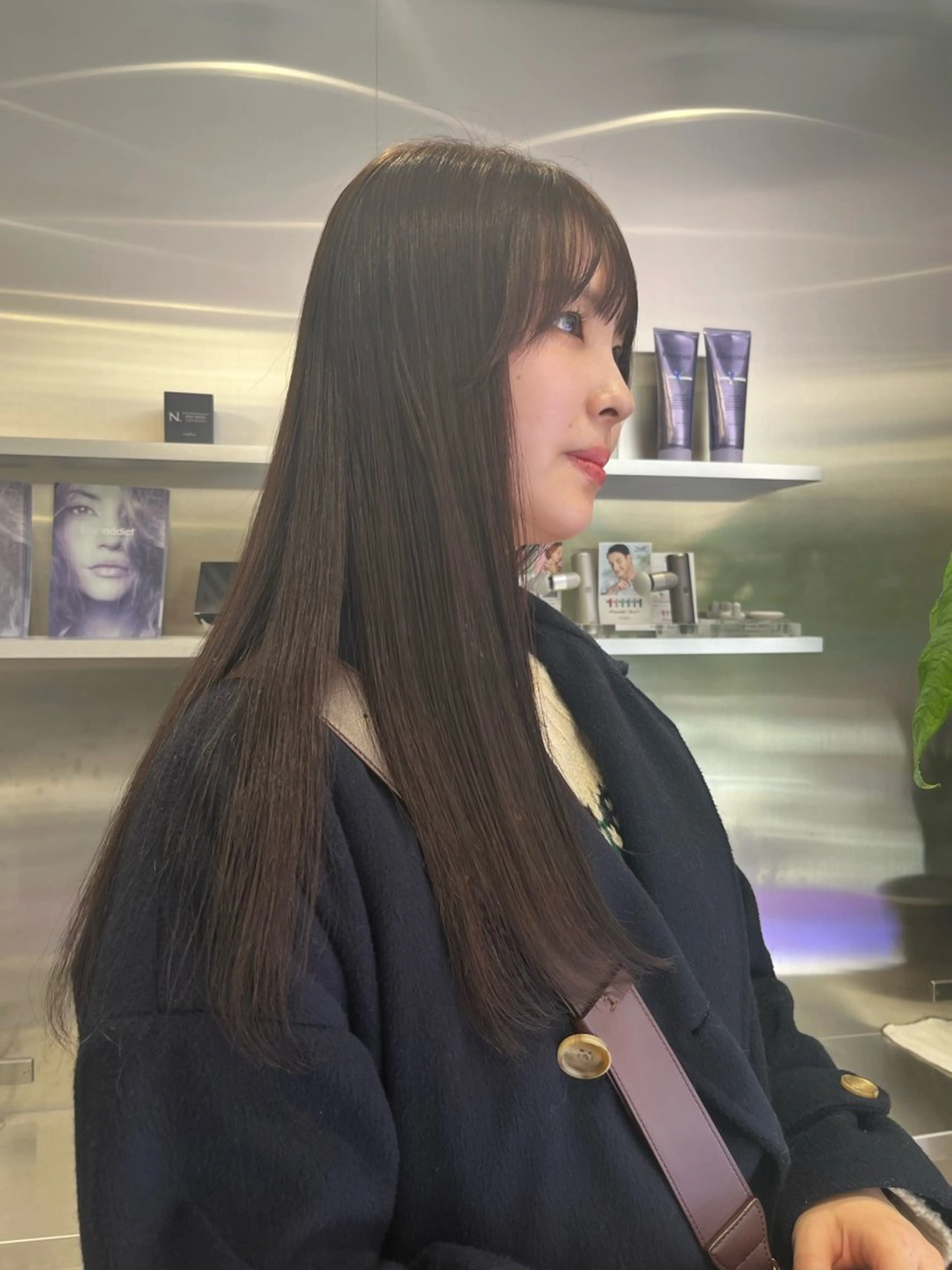 ロング 平野 優奈のヘアスタイル