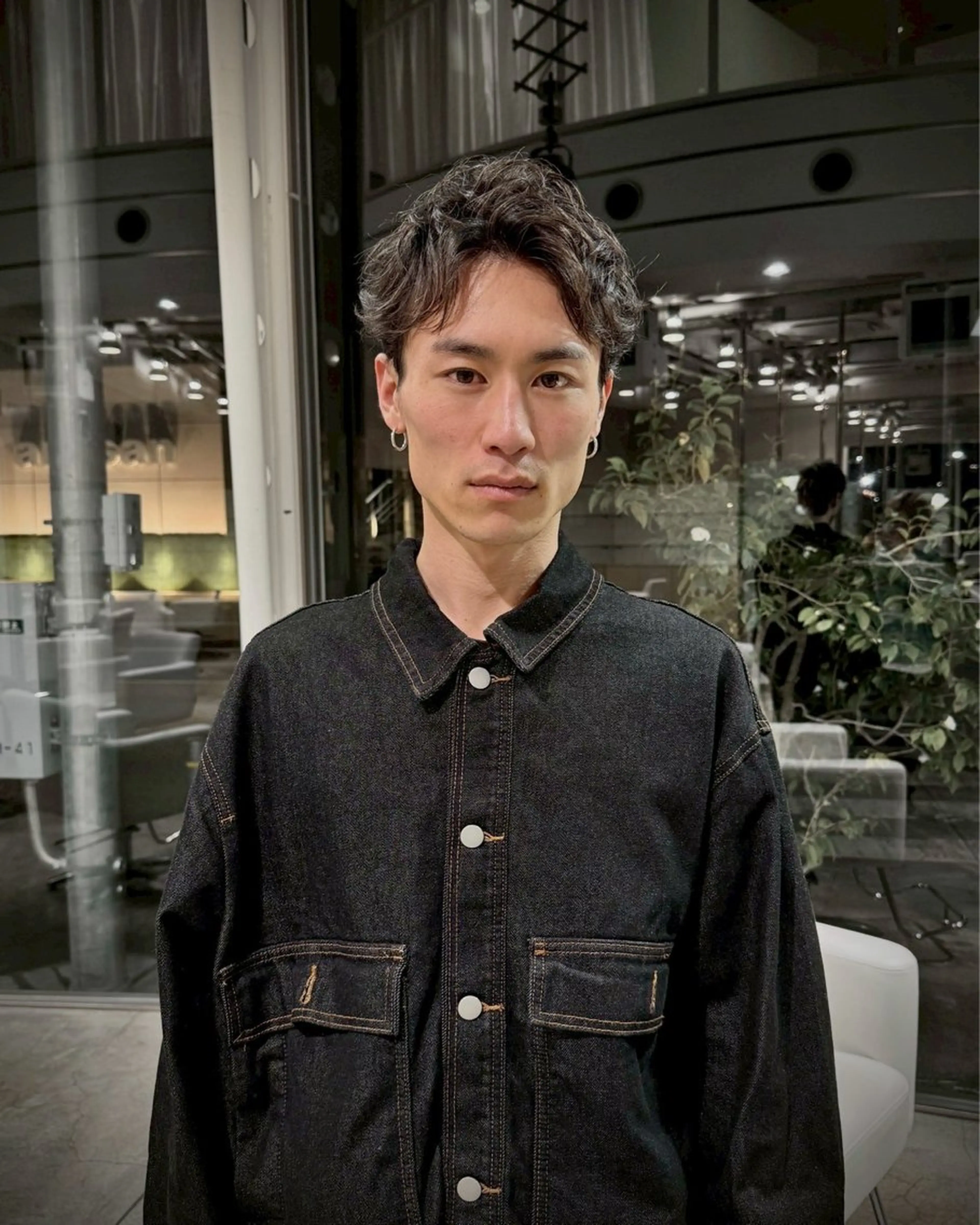 ショート メンズ カット yui/透明感カラー /コテ巻き風パーマのヘアスタイル