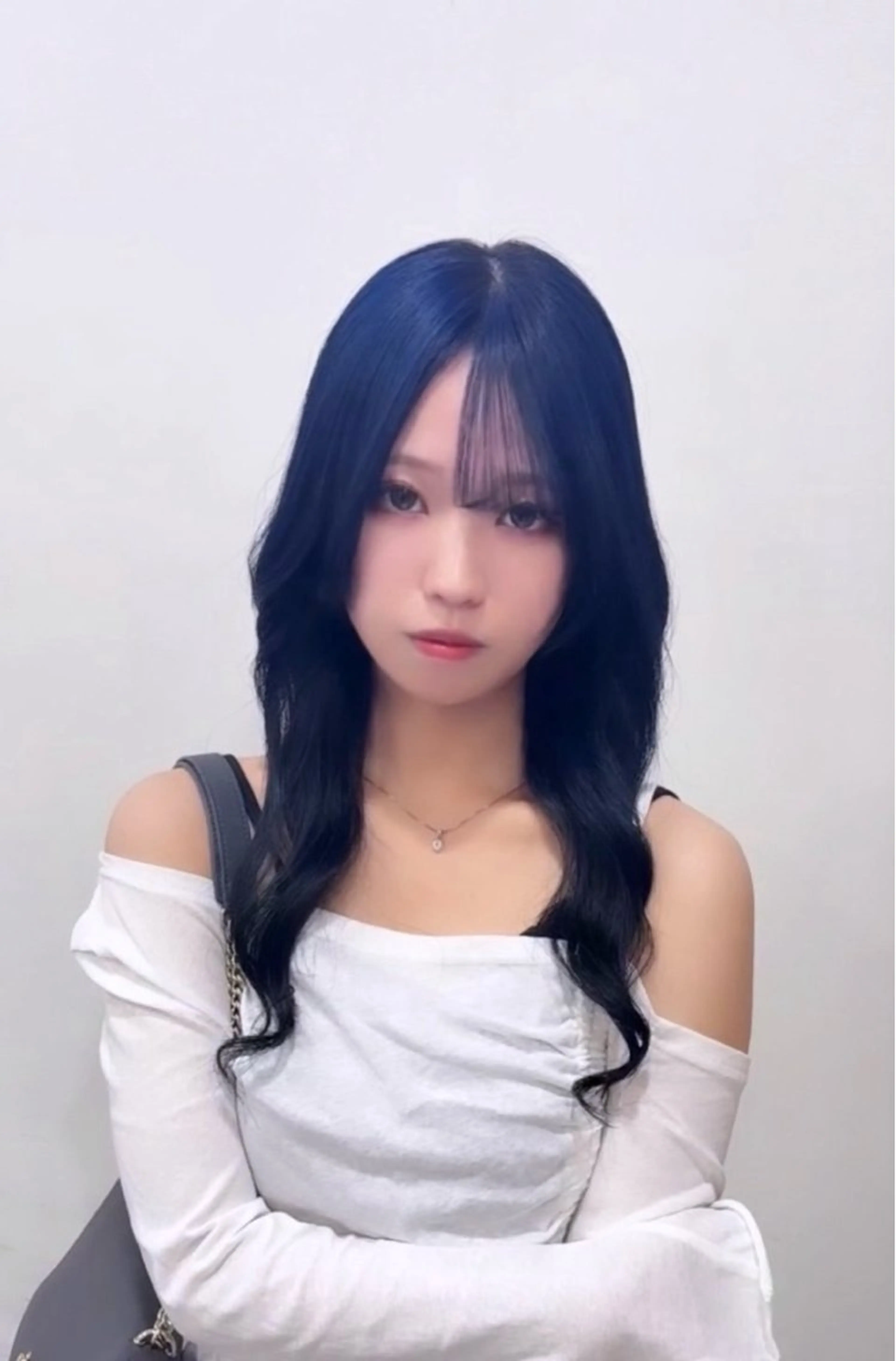 ロング ヘアカラー フェザーパーマ🪶 シャドウ/ジュンエイのヘアスタイル