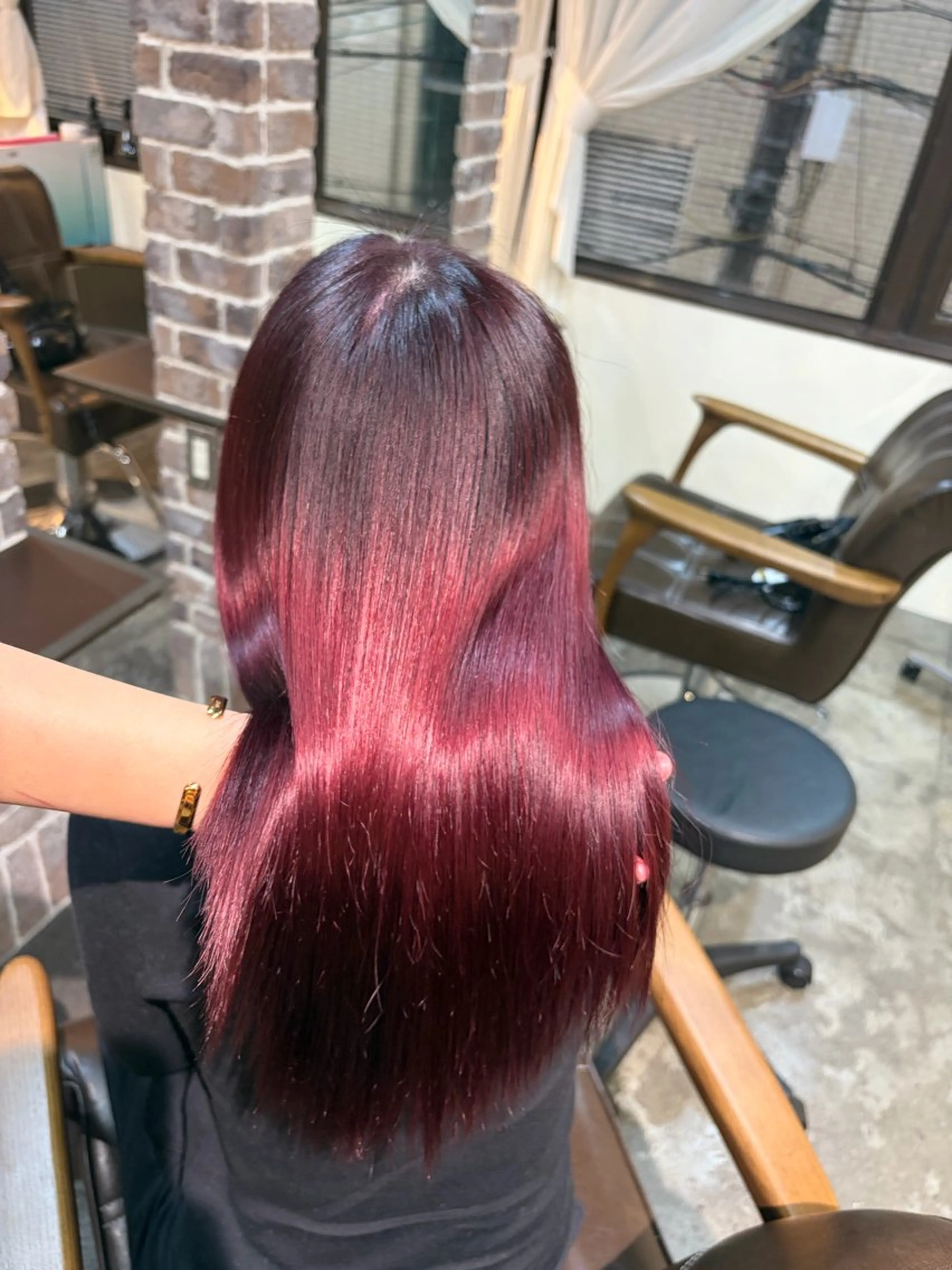 セミロング ヘアカラー トリートメント メンズパーマ/縮毛 矯正/徳田真緒のヘアスタイル