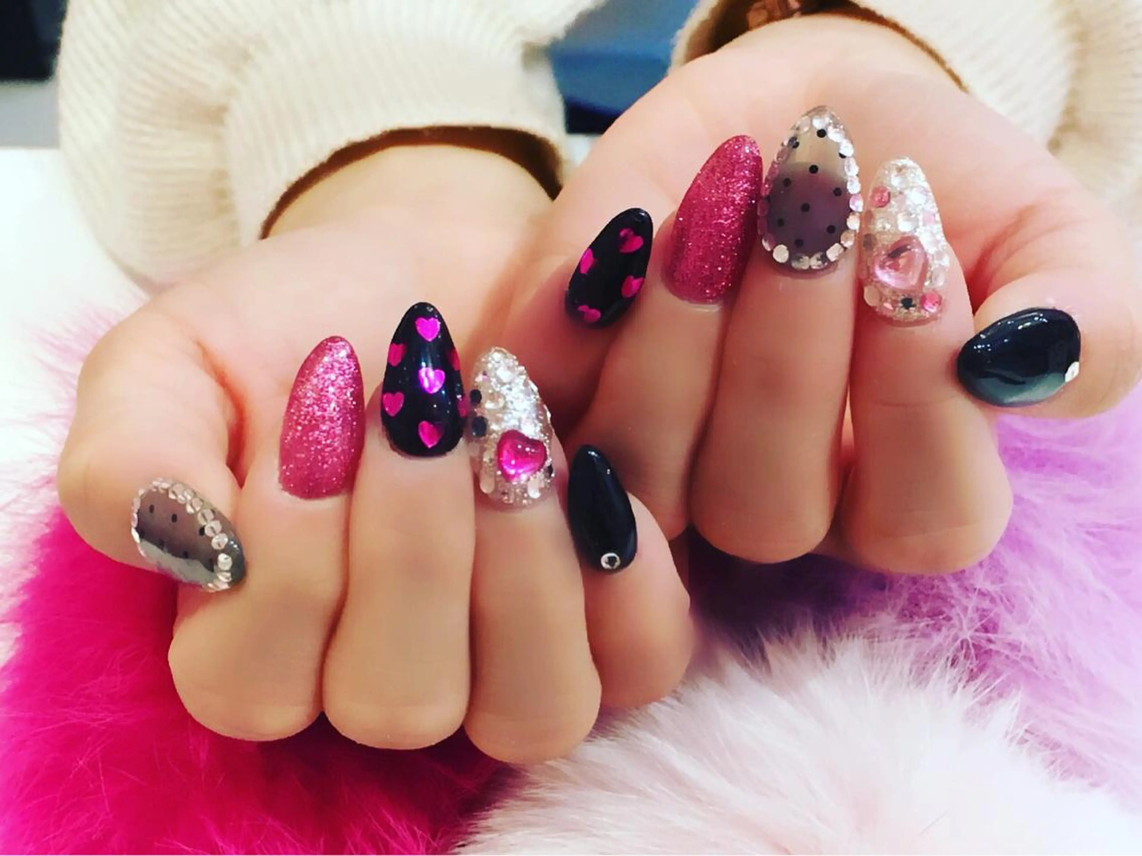 ミディアム カラー メンズ キッズ ネイル ジェルネイル ラメ(グリッター) メンズネイル 持ち込み スカルプネイル NAILSGOGO shibuyaのネイルデザイン