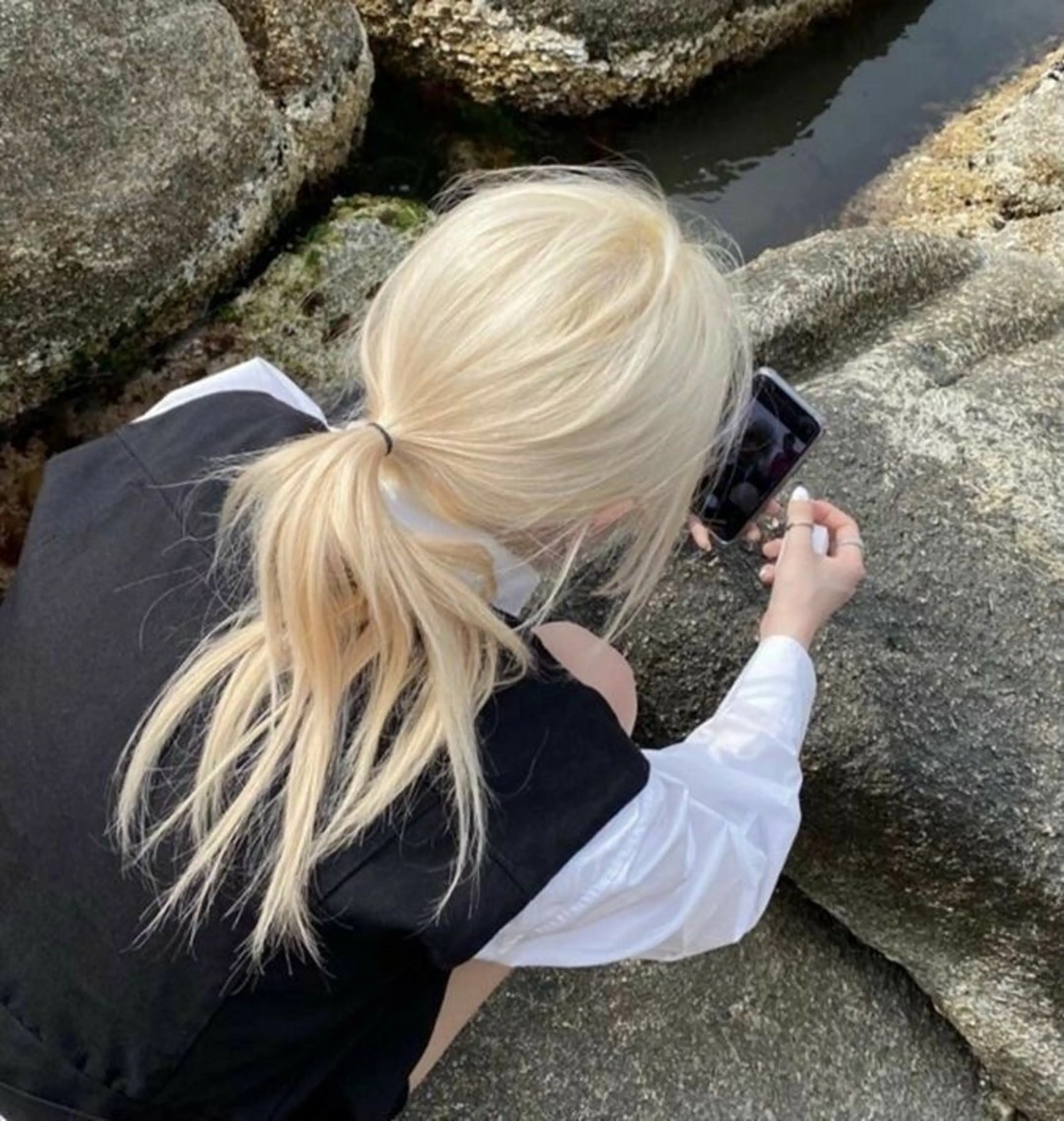 カラー ハイトーンカラー ブリーチなし/透明感 /ショート/大世のヘアスタイル