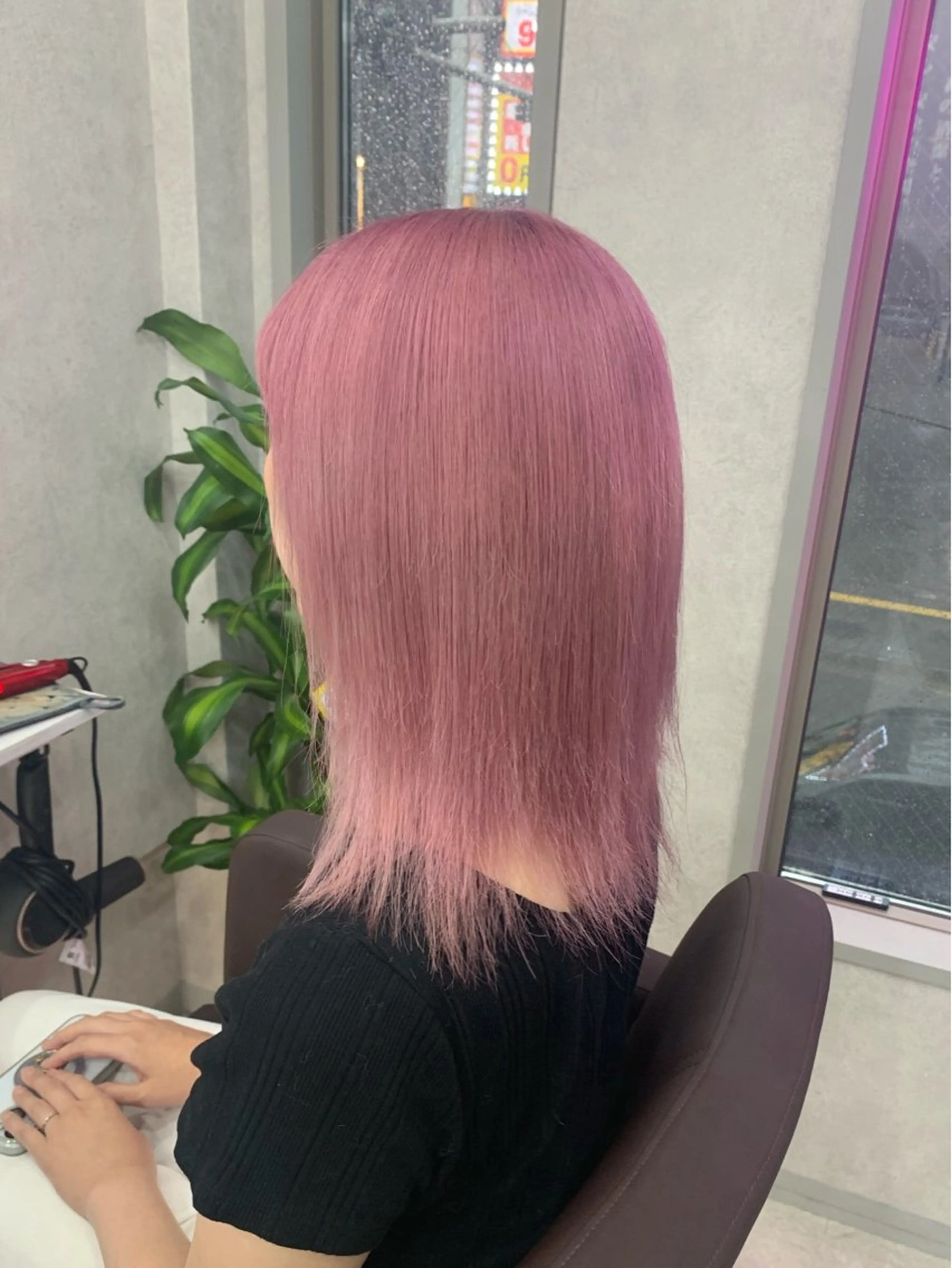 ミディアム カラー ハイトーン・ブリーチ ムラ修正　八須　錬のヘアスタイル