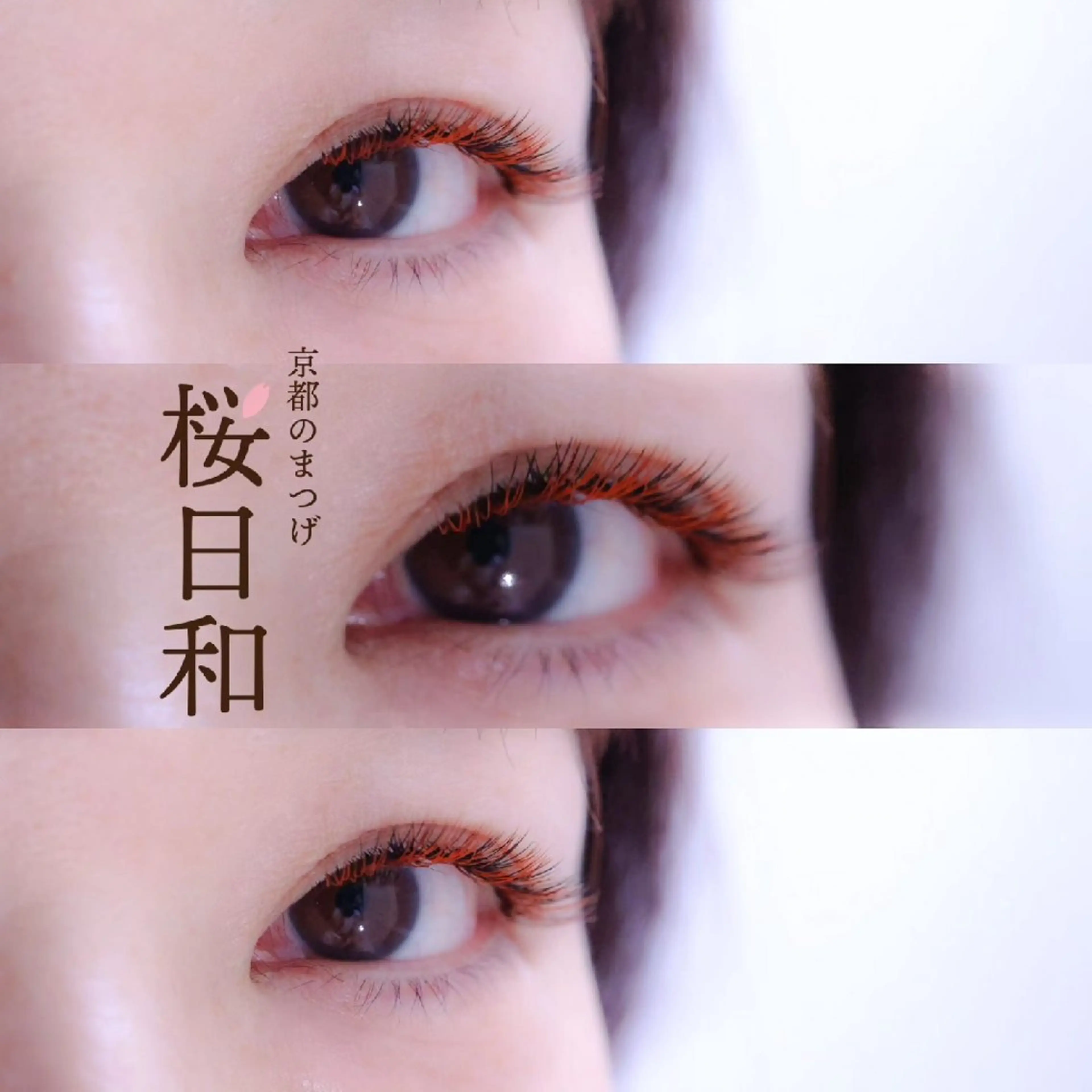 マツエク・マツパ カラーマツエク キュート マツエク 京都のまつげ桜日和 小島美桜のマツエク・マツパデザイン