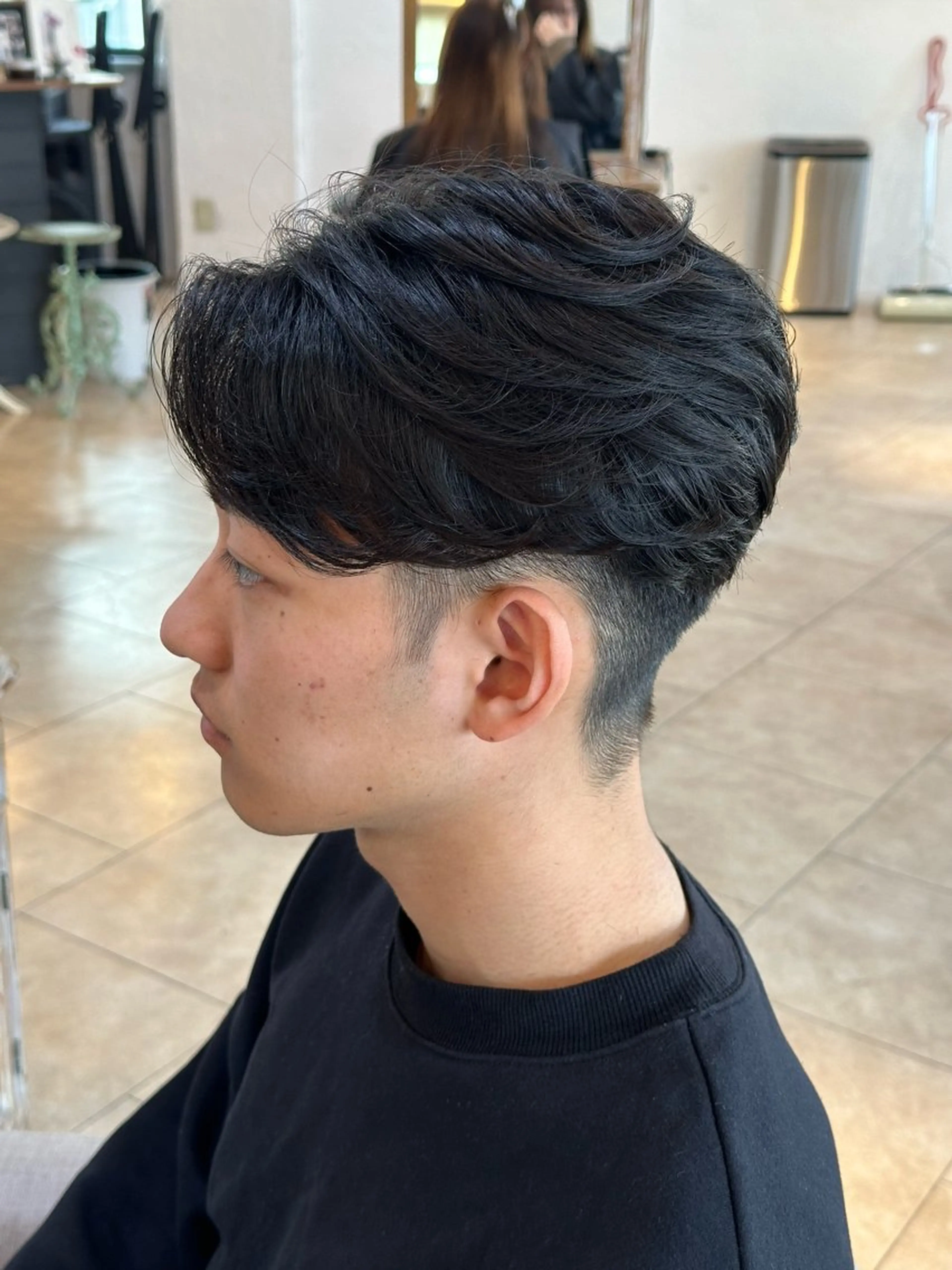 ショート パーマ メンズ スパイキー/ ピンパーマ/緑川雄也のヘアスタイル