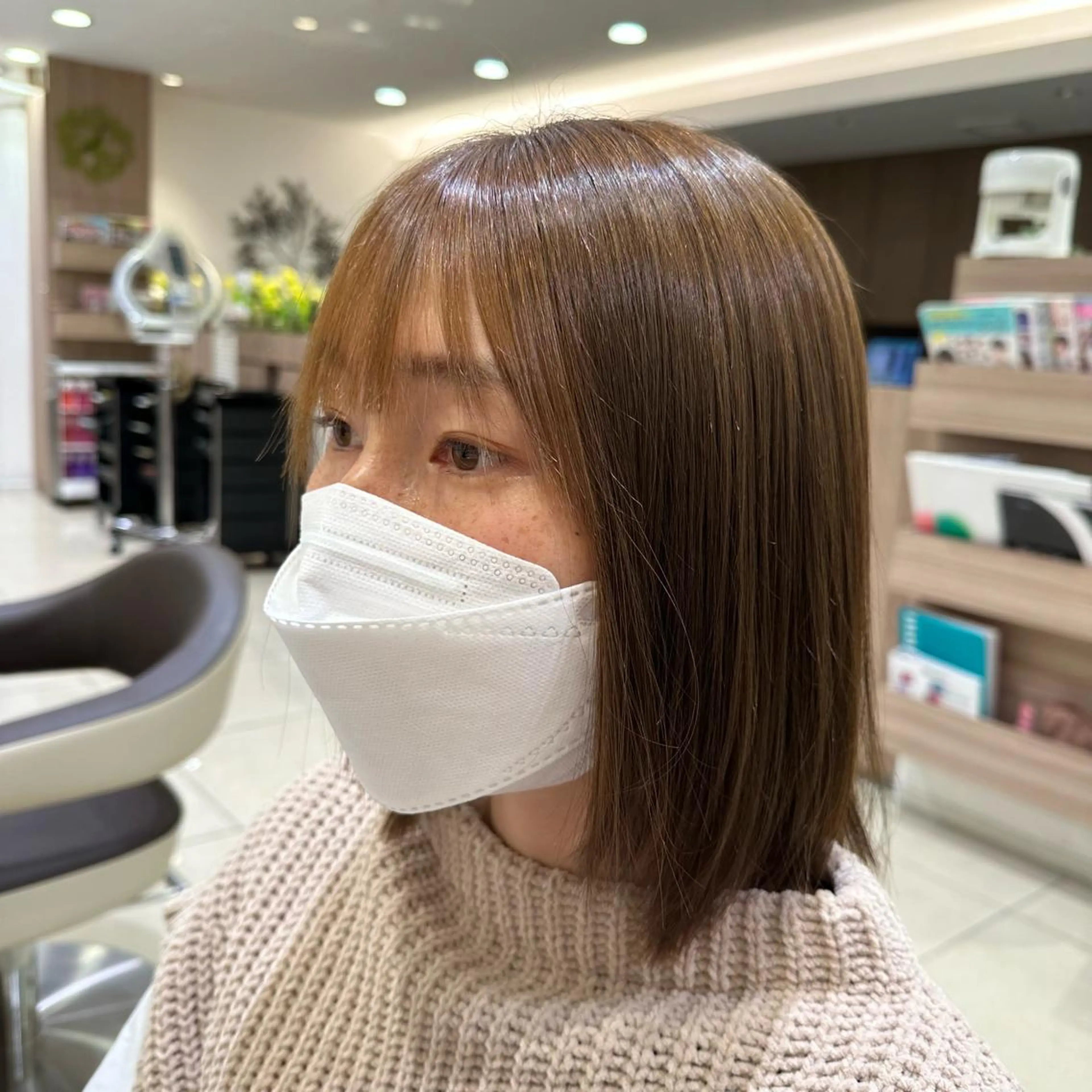 ショート 顔周りカット 縮毛矯正 Miyu🦄ash メンズカット/まつげのヘアスタイル