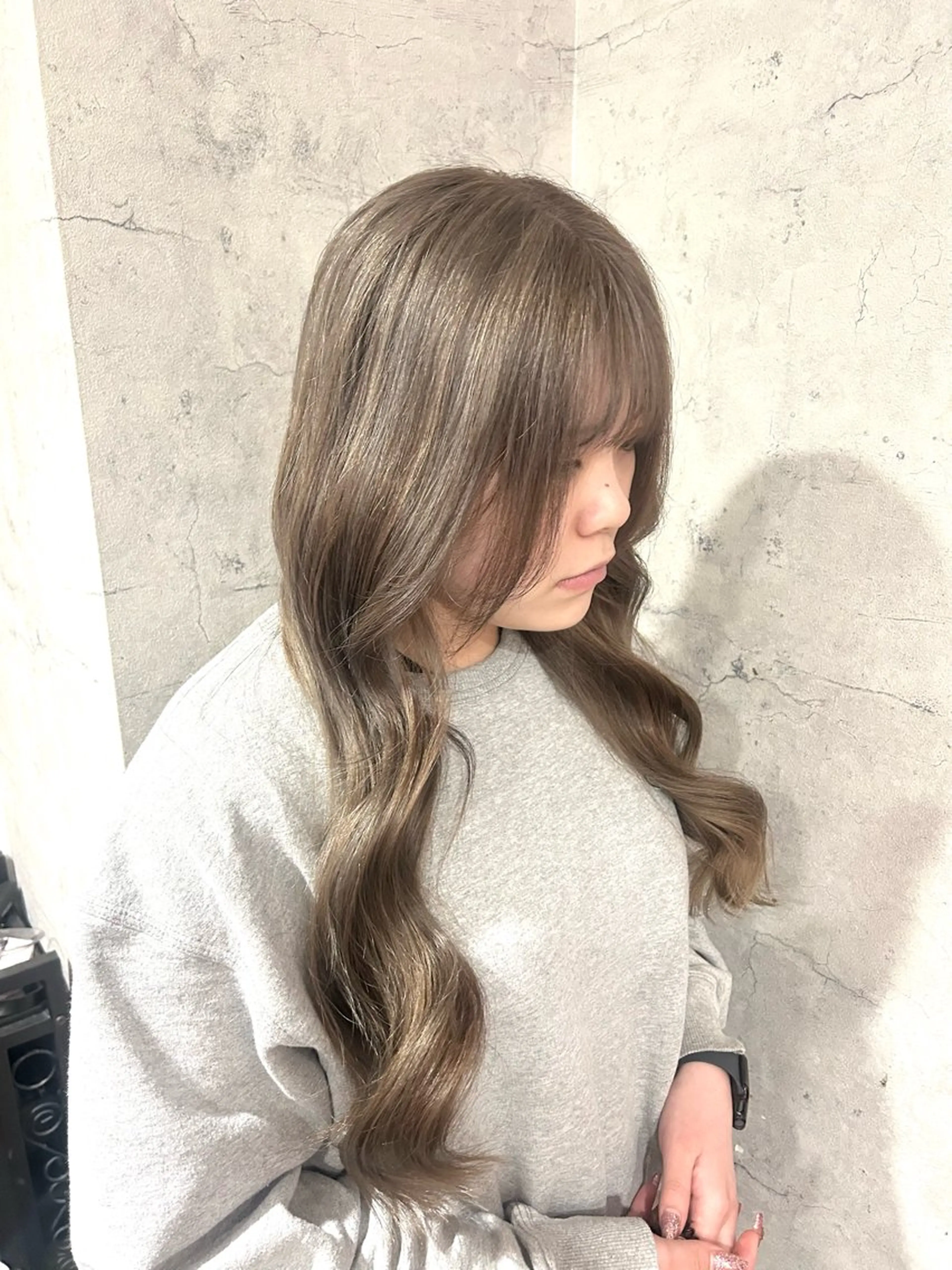 【写真撮らせて頂ける方限定】ケアブリーチカラー🩵＋トリートメント付き💇‍♀️の写真