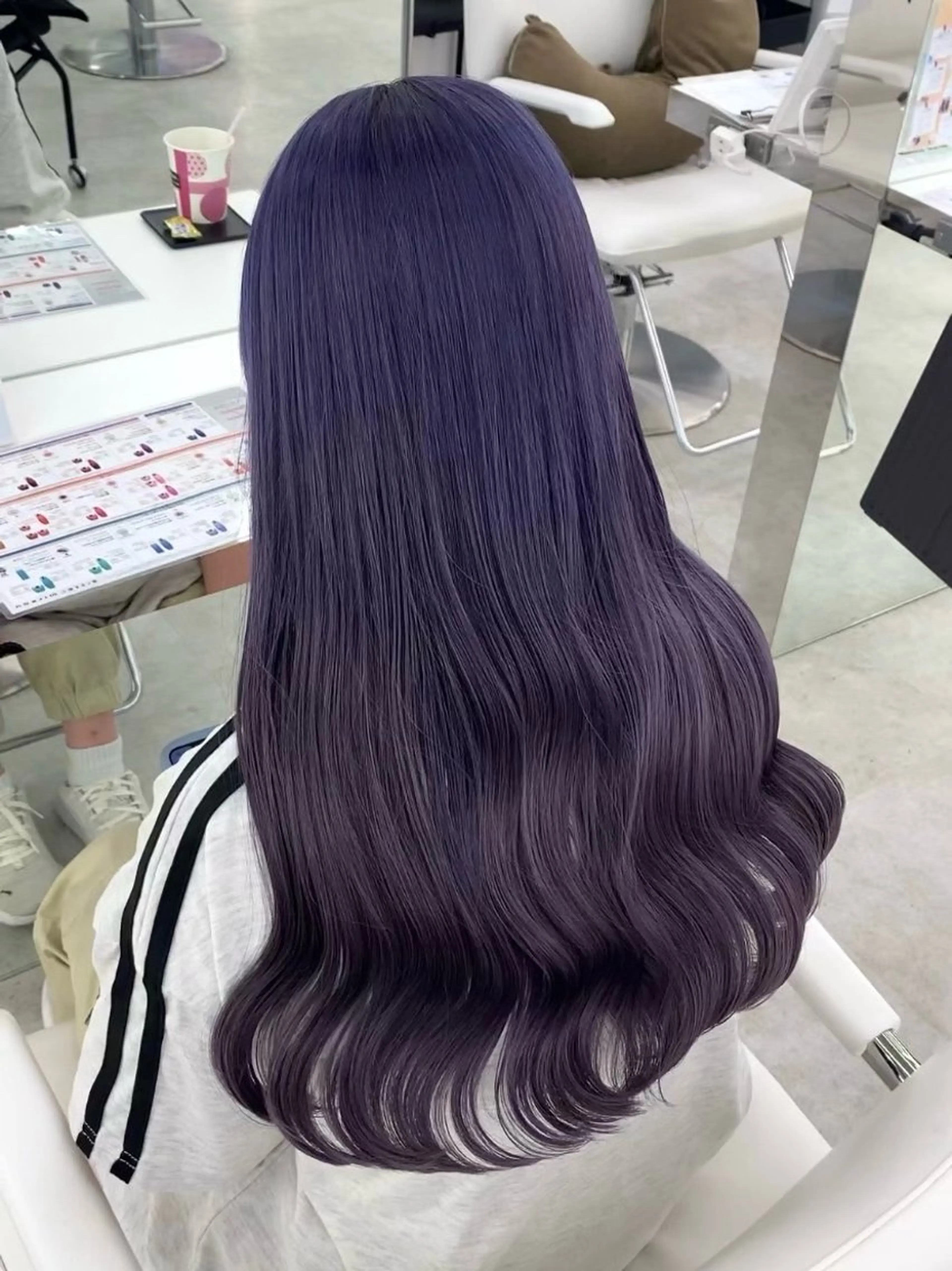 ロング カラー ブリーチ 韓国風ヘア ヘアカラー ハイトーン/エクステ /りこぴん🎀のヘアスタイル