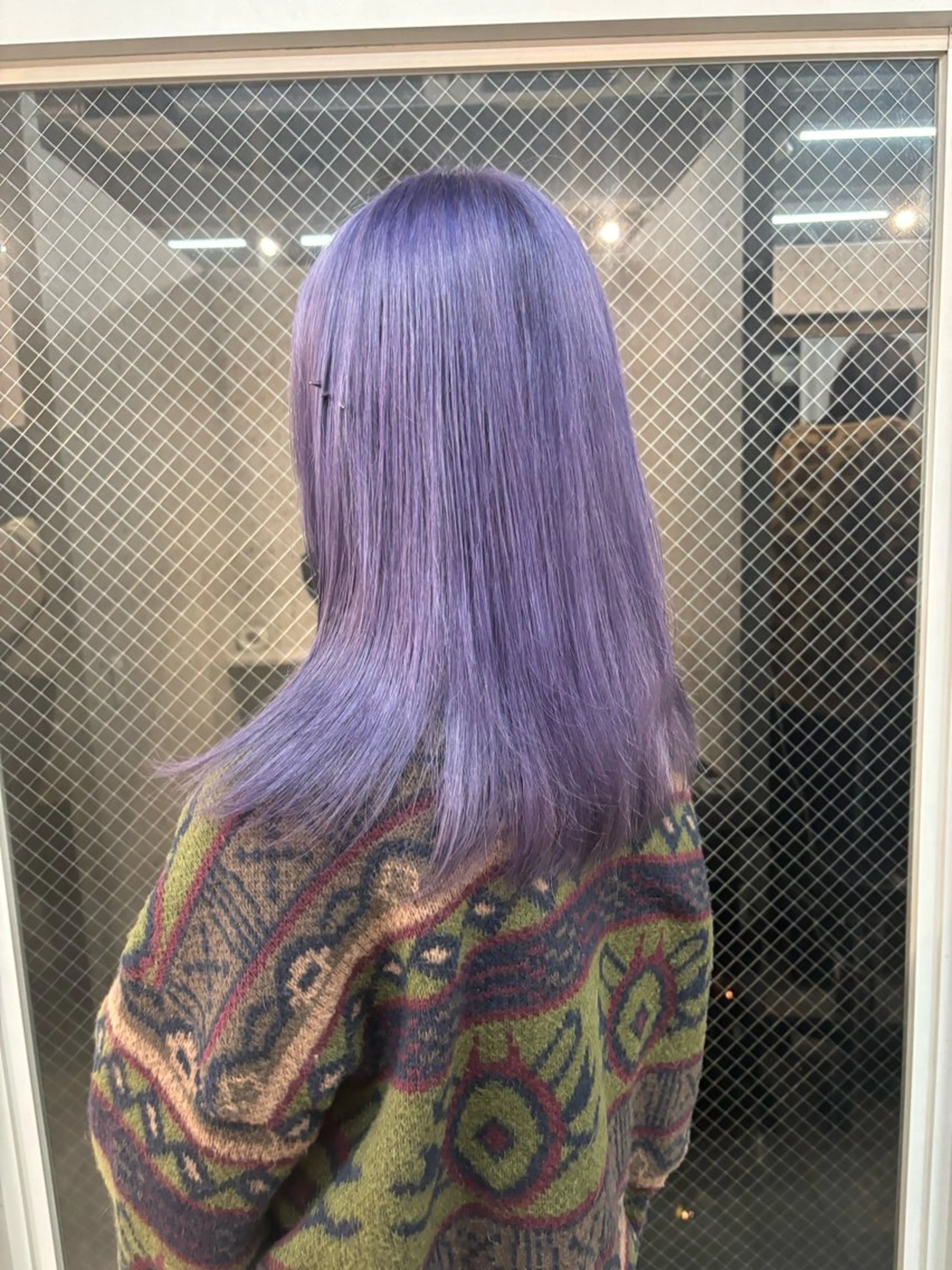 ロング カラー ブルーカラー ブルーラベンダー ラベンダーカラー ヘアカラー lani hair salon所属・SHOTO ハイトー ン/デザインカラーのヘアスタイル