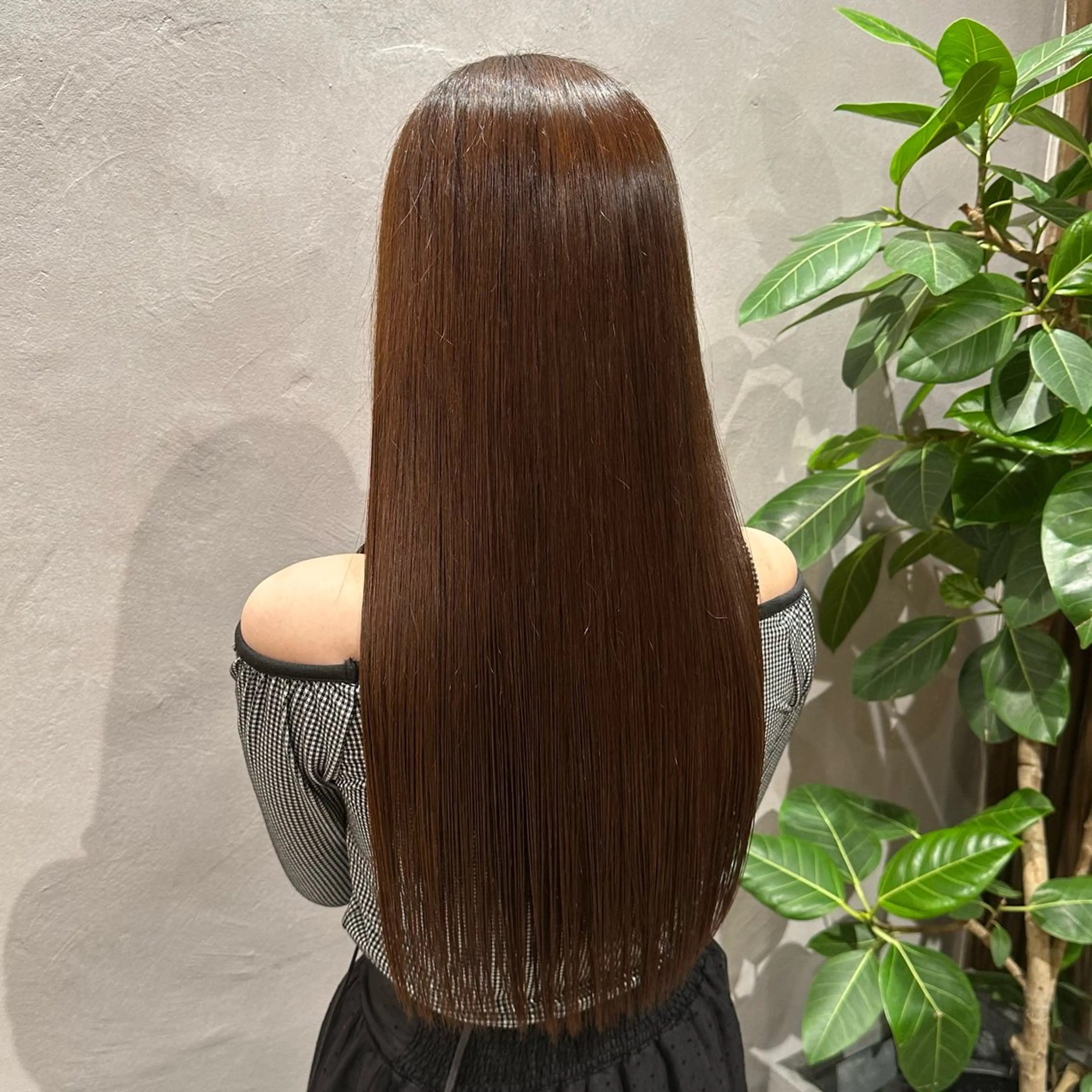 ロング 髪質改善 トリートメント トリートメント RIKO/暖色カラー /縮毛矯正/ミニボブのヘアスタイル