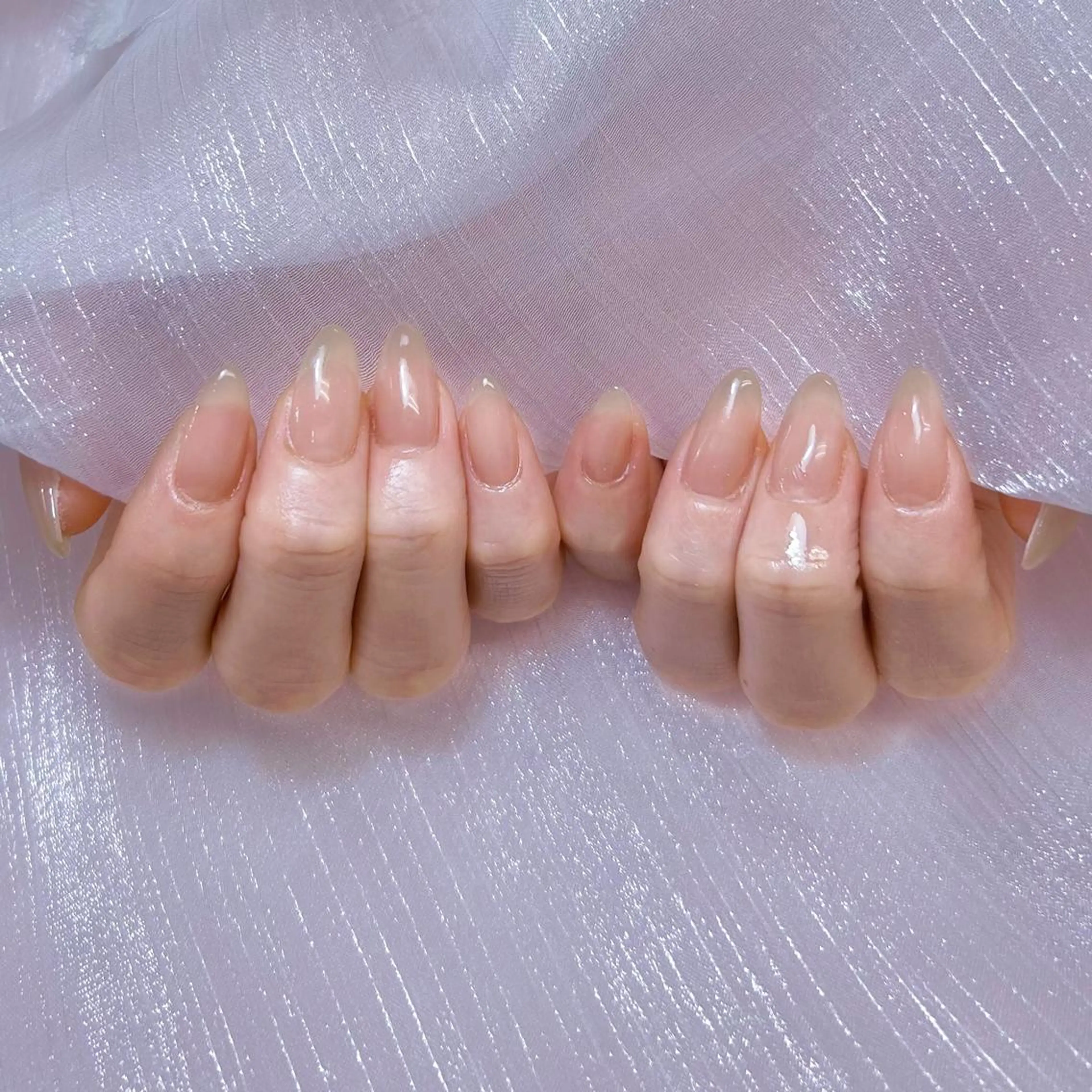 ネイル アートネイル オーロラネイル ガーリー キラキラネイル 韓国ネイル ハンドネイル DIANMOND NAIL🌸のネイルデザイン