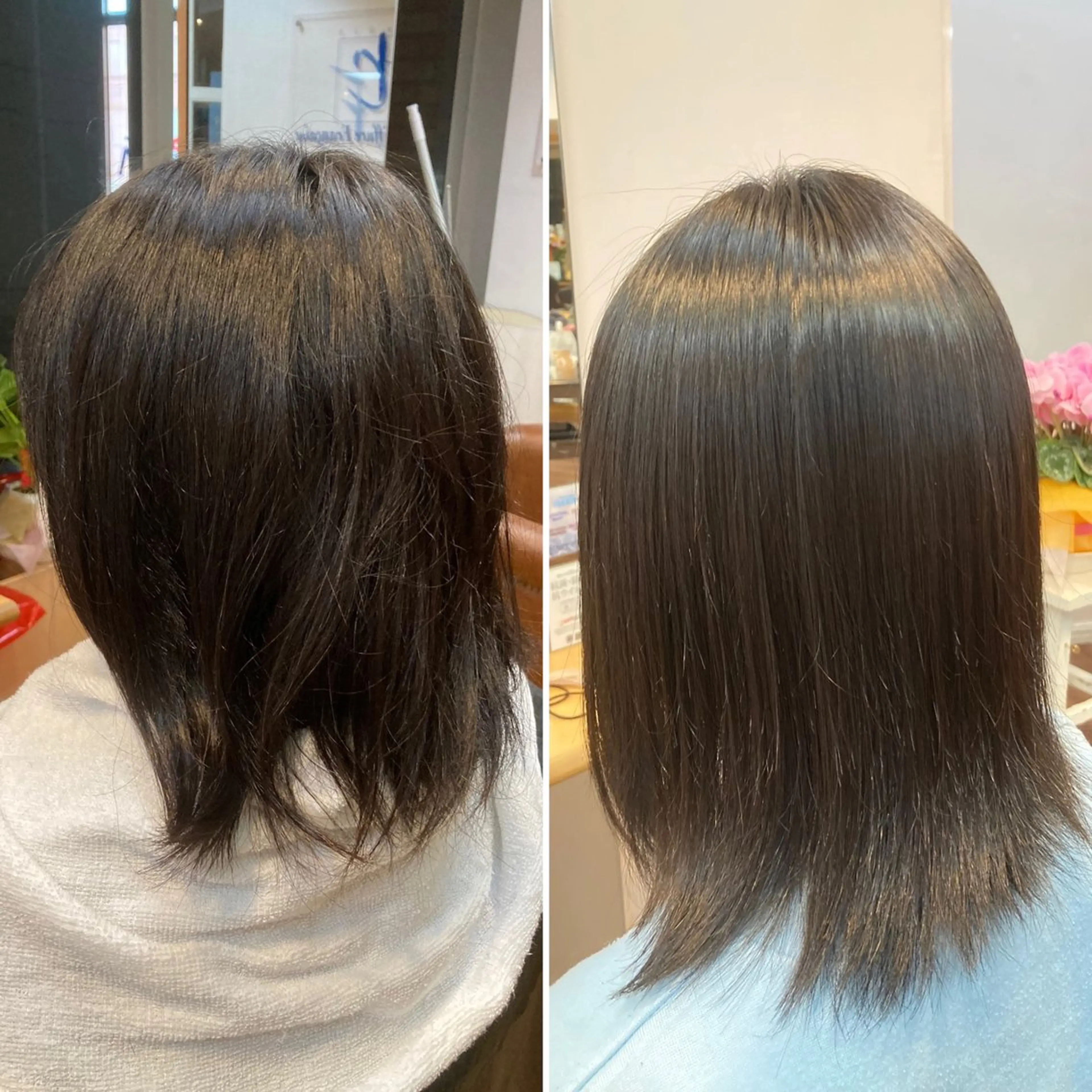 ミディアム ミディアムパーマ 縮毛矯正 安樂 優希のヘアスタイル