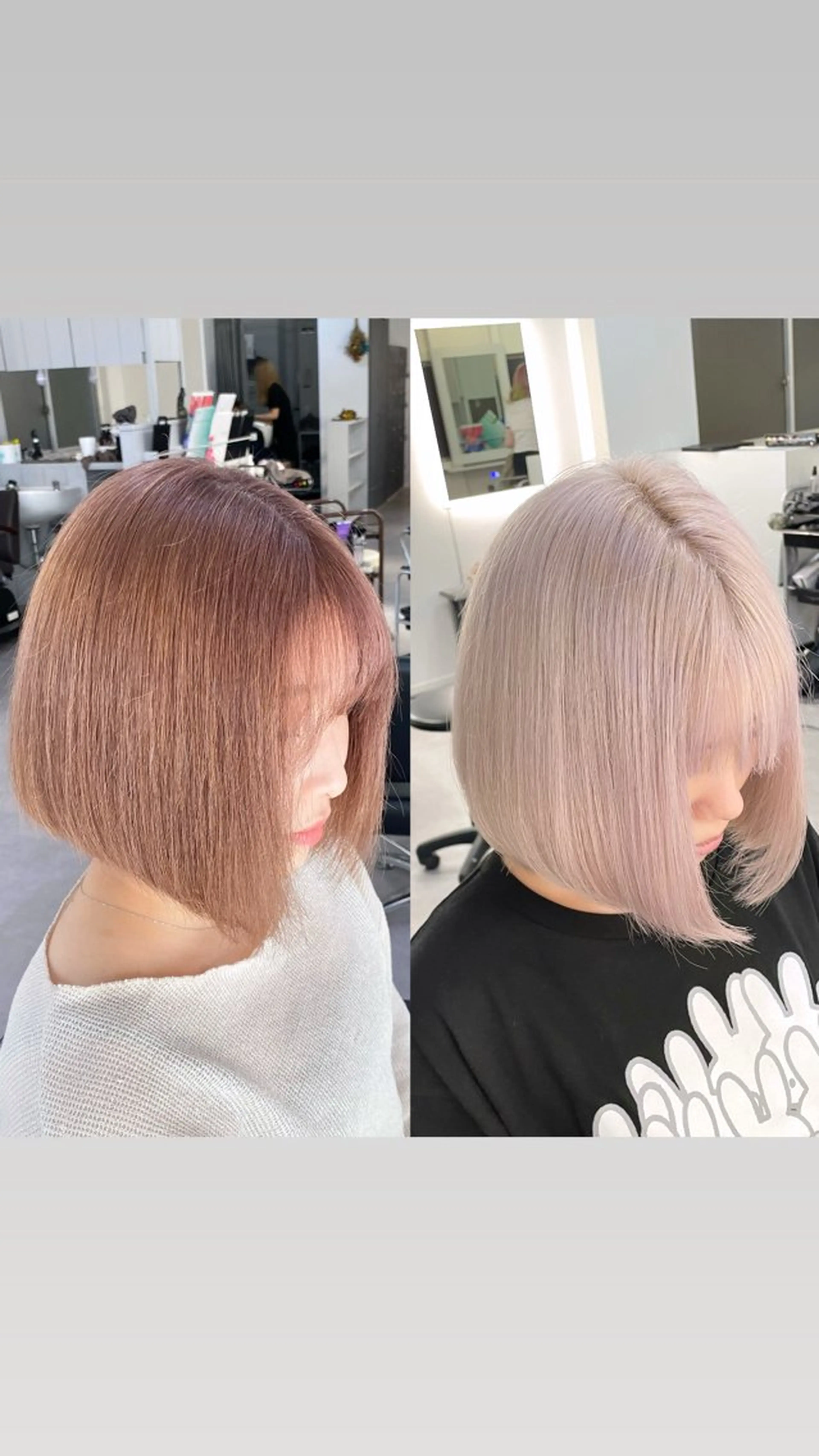 ショート カラー ピンクカラー ミルクティーベージュ /ピンク/大阪/堀江のヘアスタイル