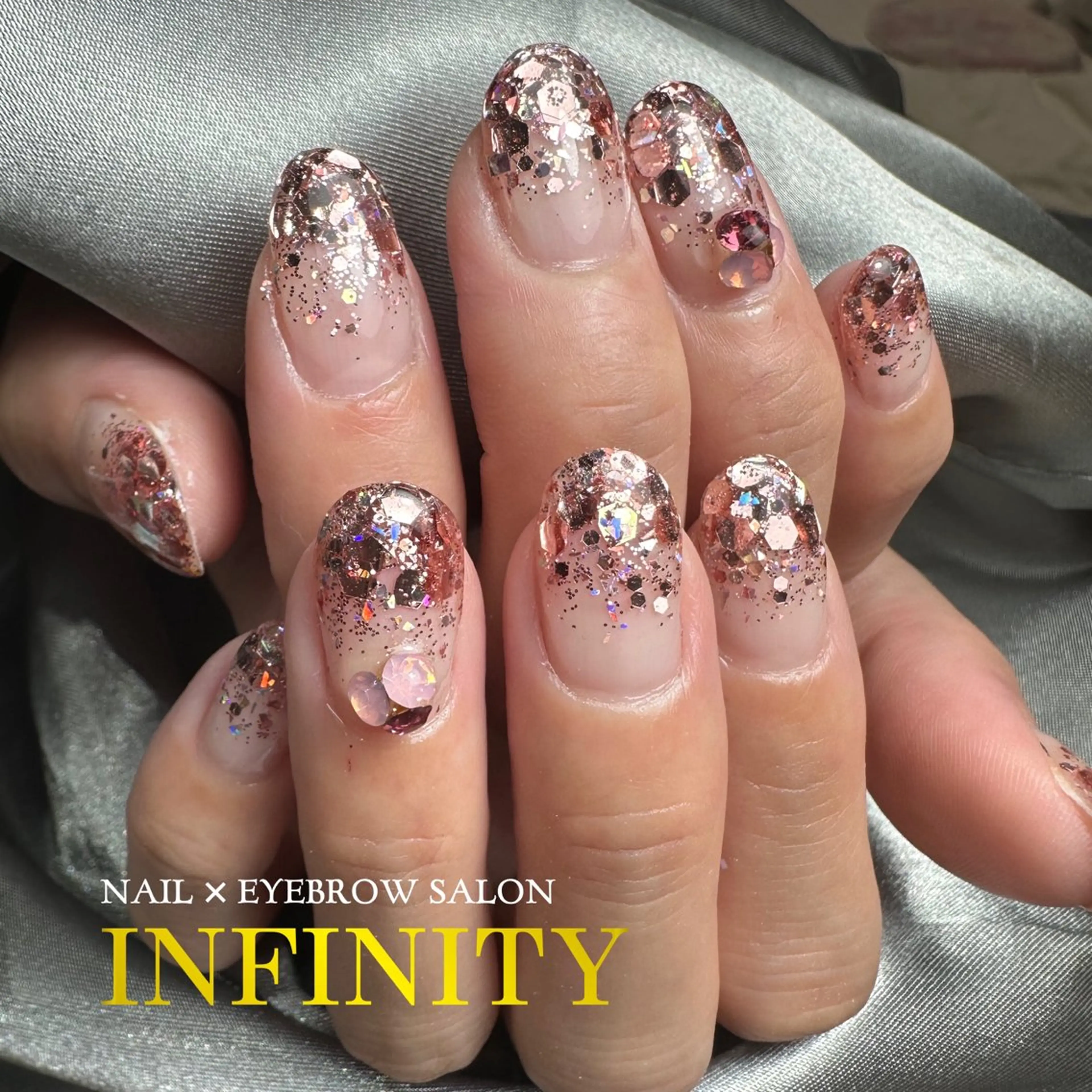 ネイル ラメ(グリッター) ラメグラデーション メンズネイル ハンドネイル INFINITY所属・INFINITY nailのネイルデザイン