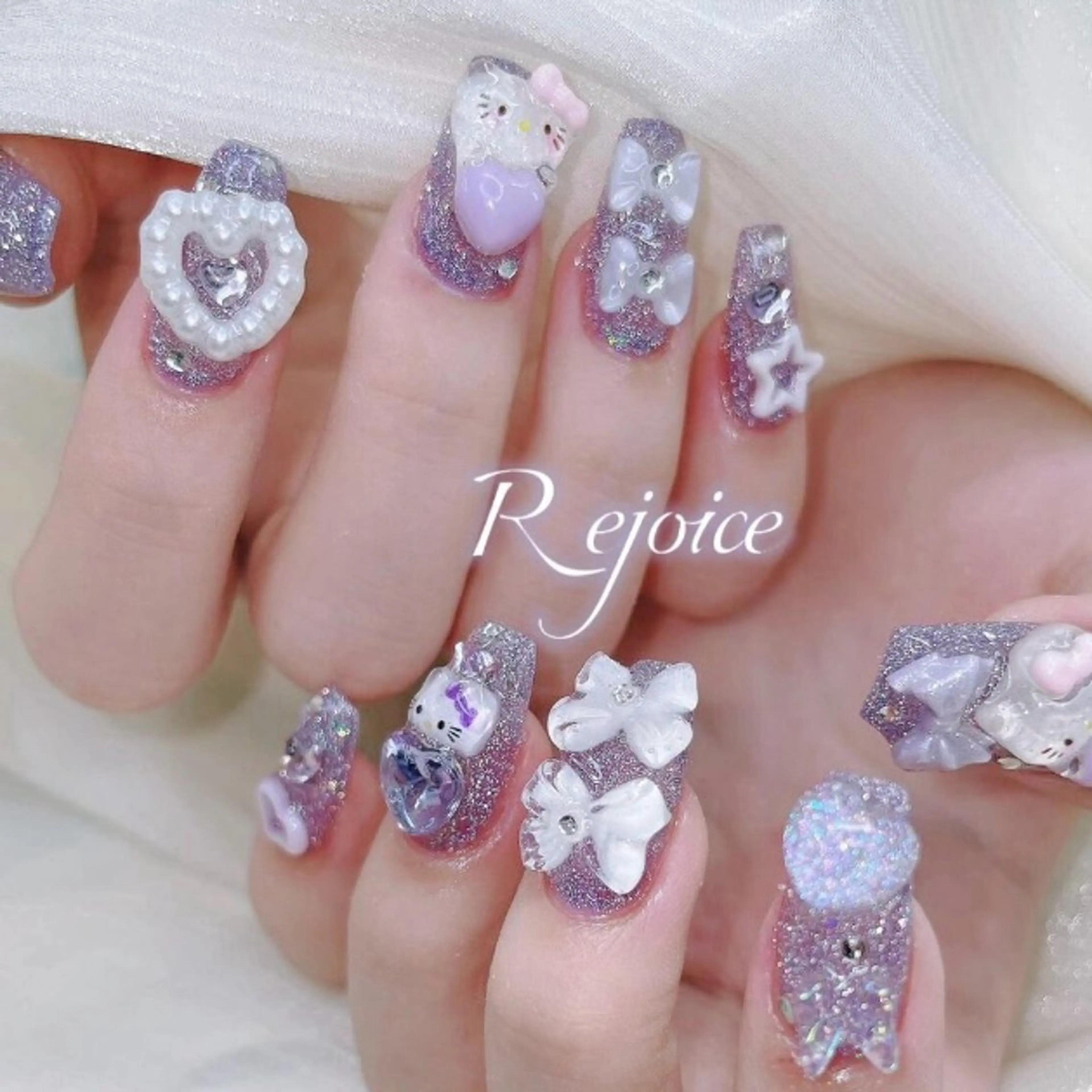 自爪(オフ込み)ワンカラー➕500円以下パーツ放題(チェーンなし)の写真