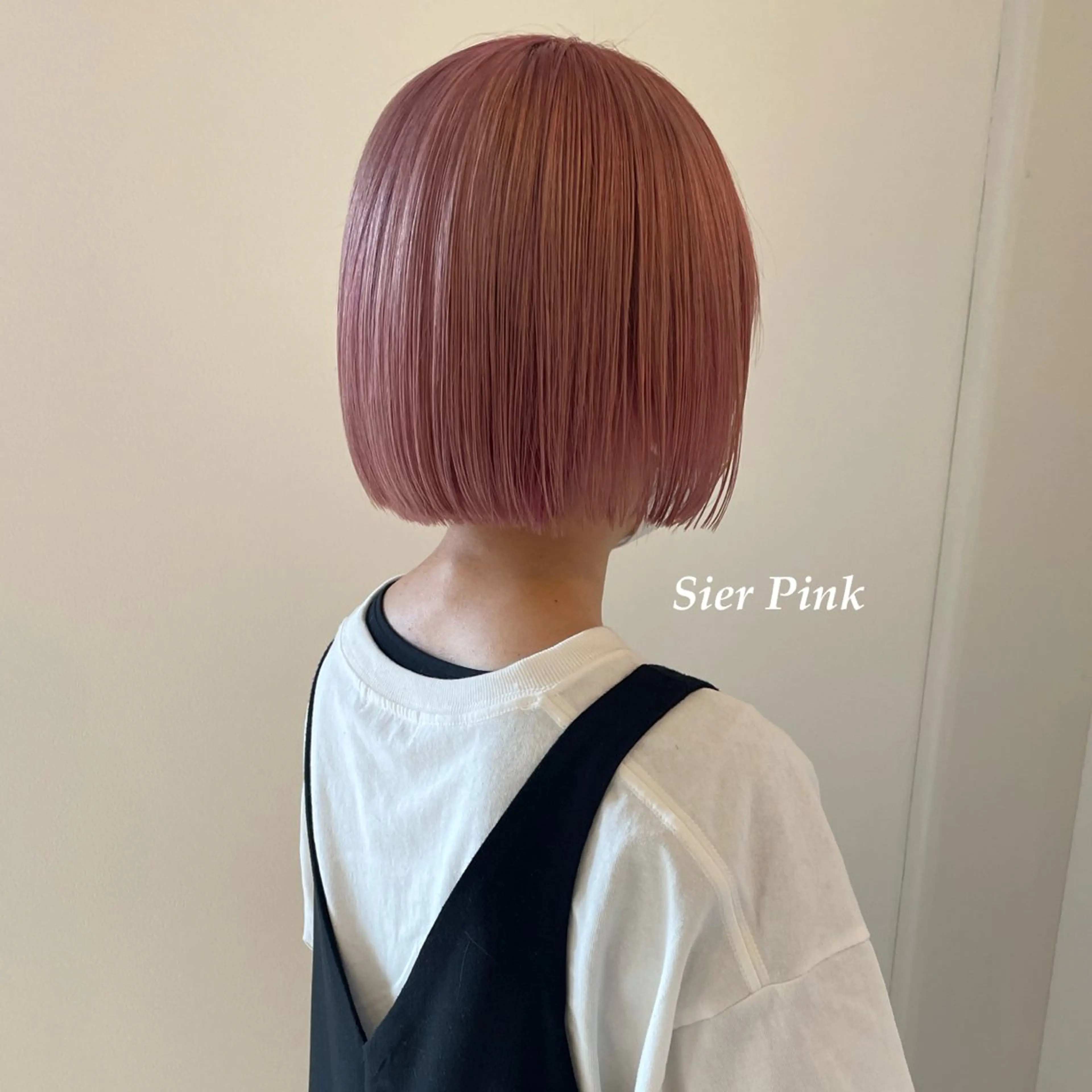 ショート カラー ブリーチ ピンクカラー シアーピンク 北九州美容室 🕊️わかな✂︎のヘアスタイル