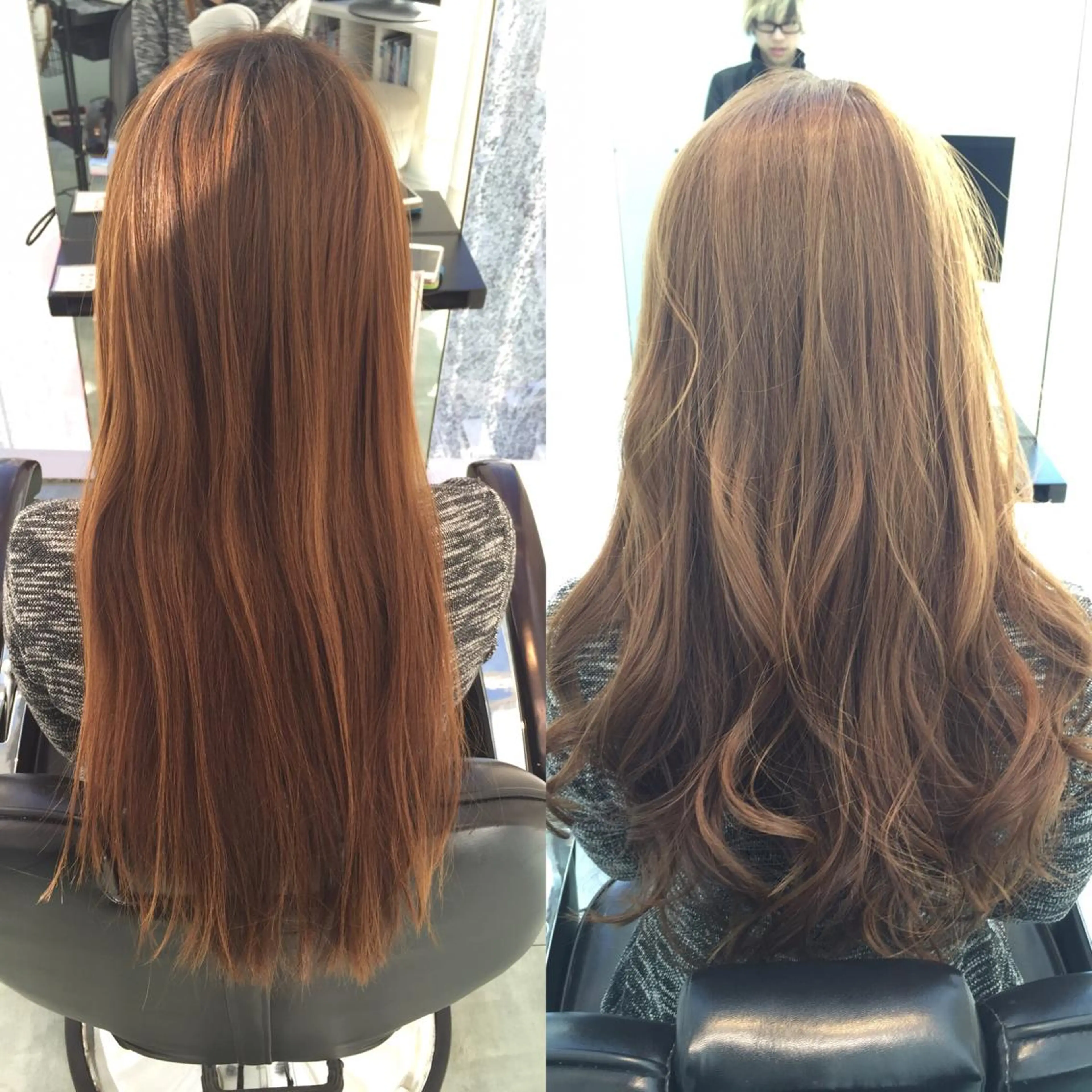 ミディアム セミロング ロング カラー グレージュ Re:ta KANZOのヘアスタイル