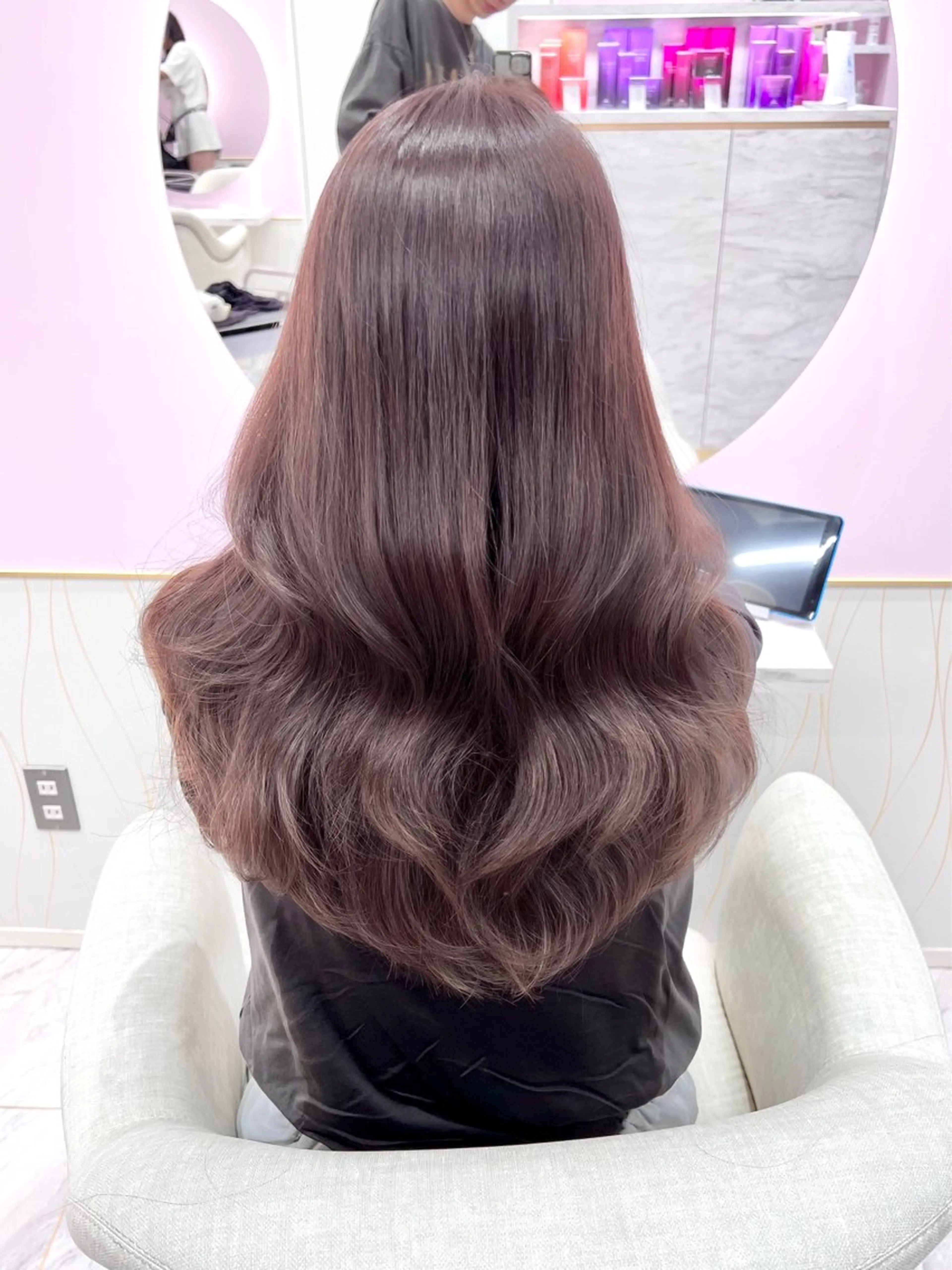 ロング ヘアカラー 韓国/縮毛矯正/ カンタのヘアスタイル