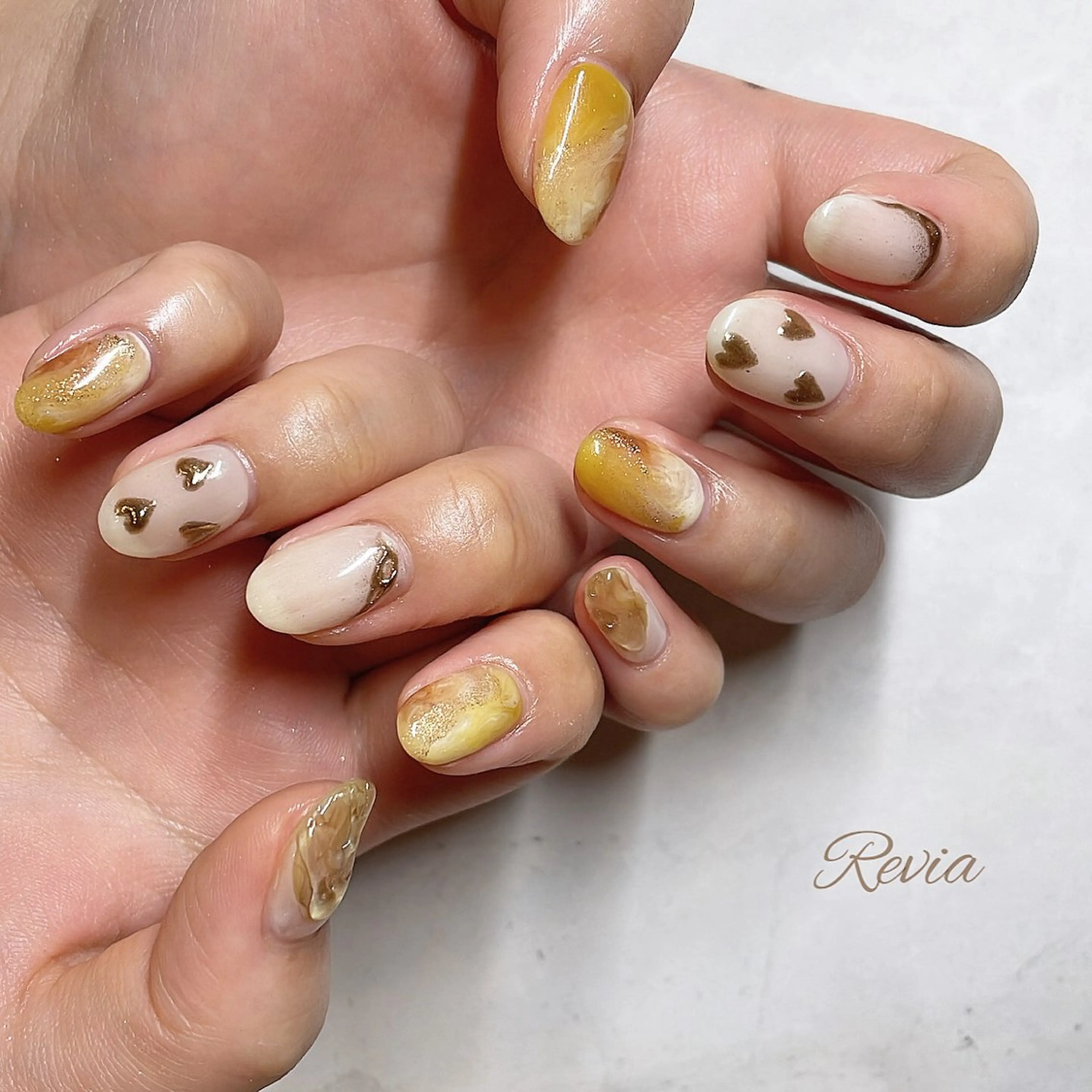 ネイル ハンドネイル revia所属・ERI Nailistのネイルデザイン
