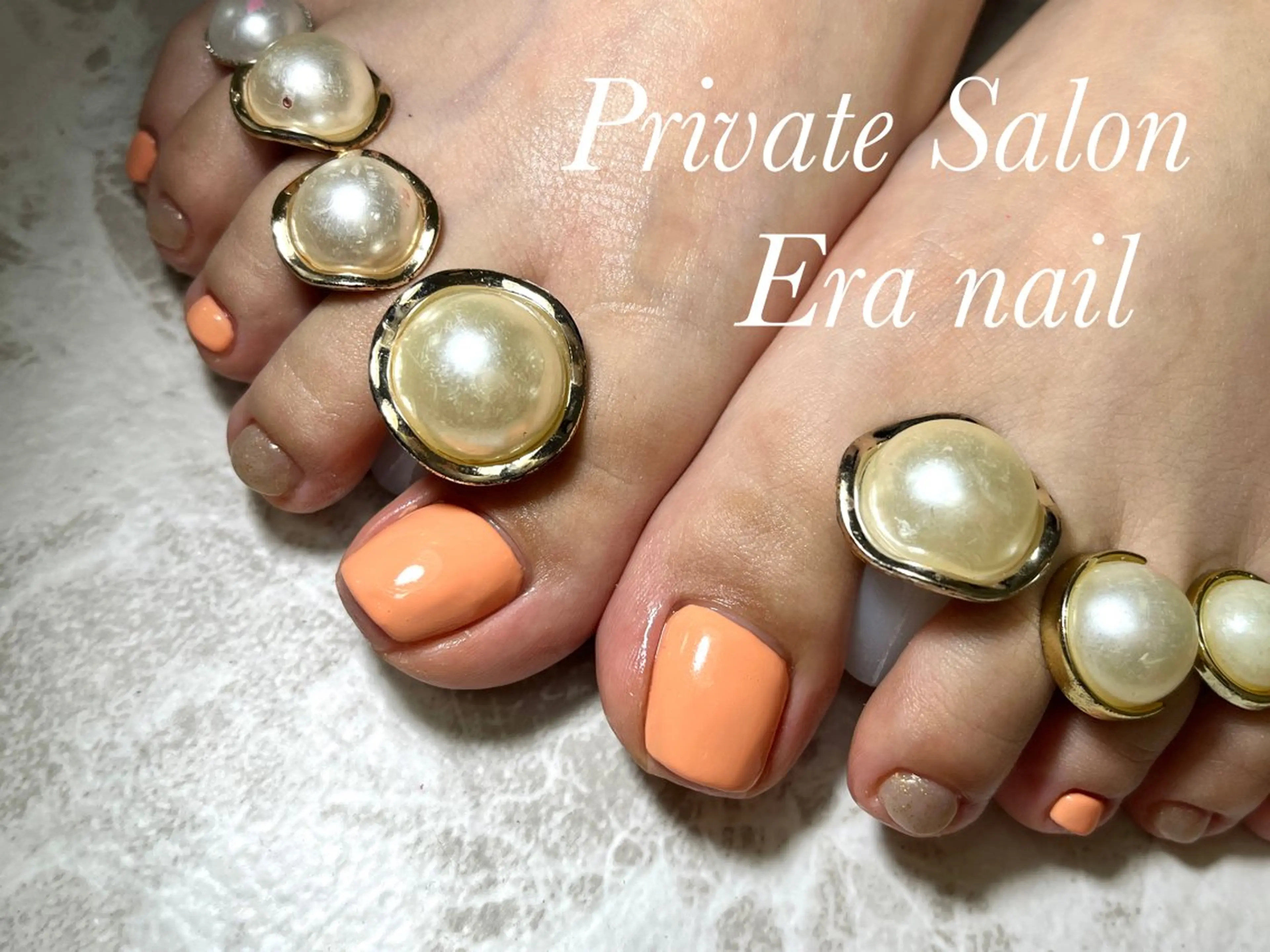 ネイル フットネイル ワンカラーネイル フットネイル Era nailのネイルデザイン