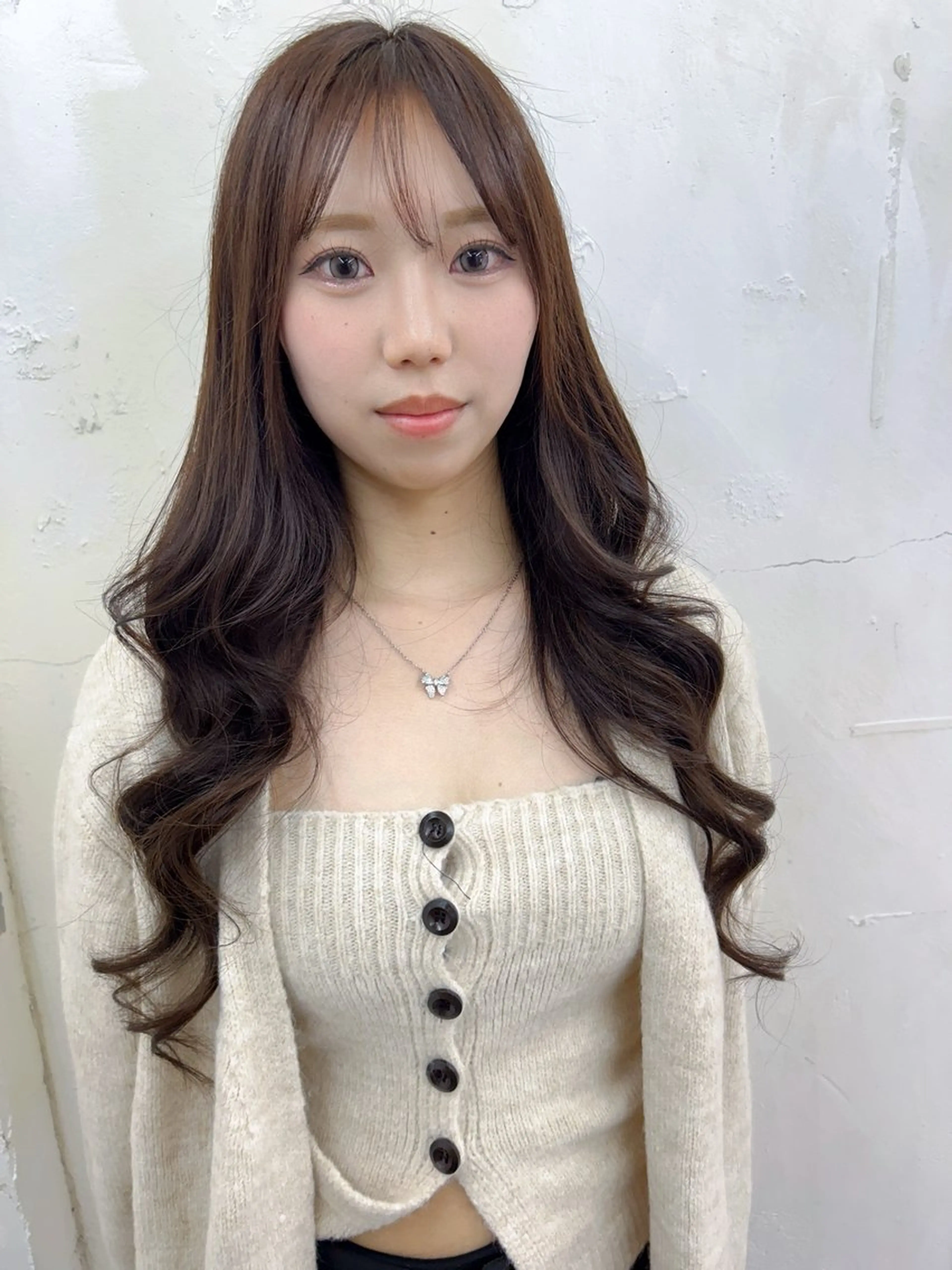 ロング カラー エクステ カット エクステ 下妻 カラーエクステ難波のヘアスタイル