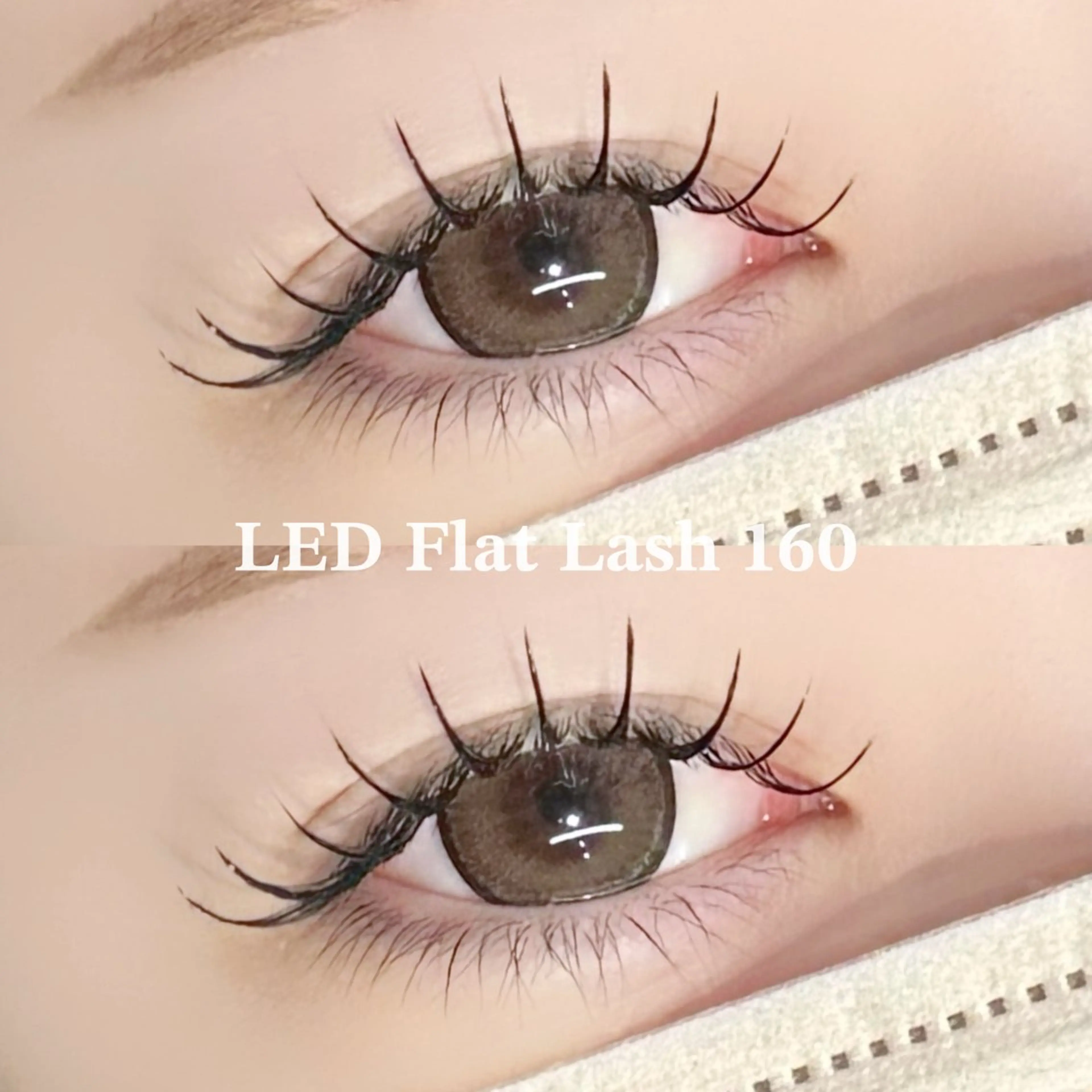 【モチ抜群◎】オフあり🙆🏻LEDフラットラッシュ160本💛ご新規様¥6900/再来様¥7900の写真