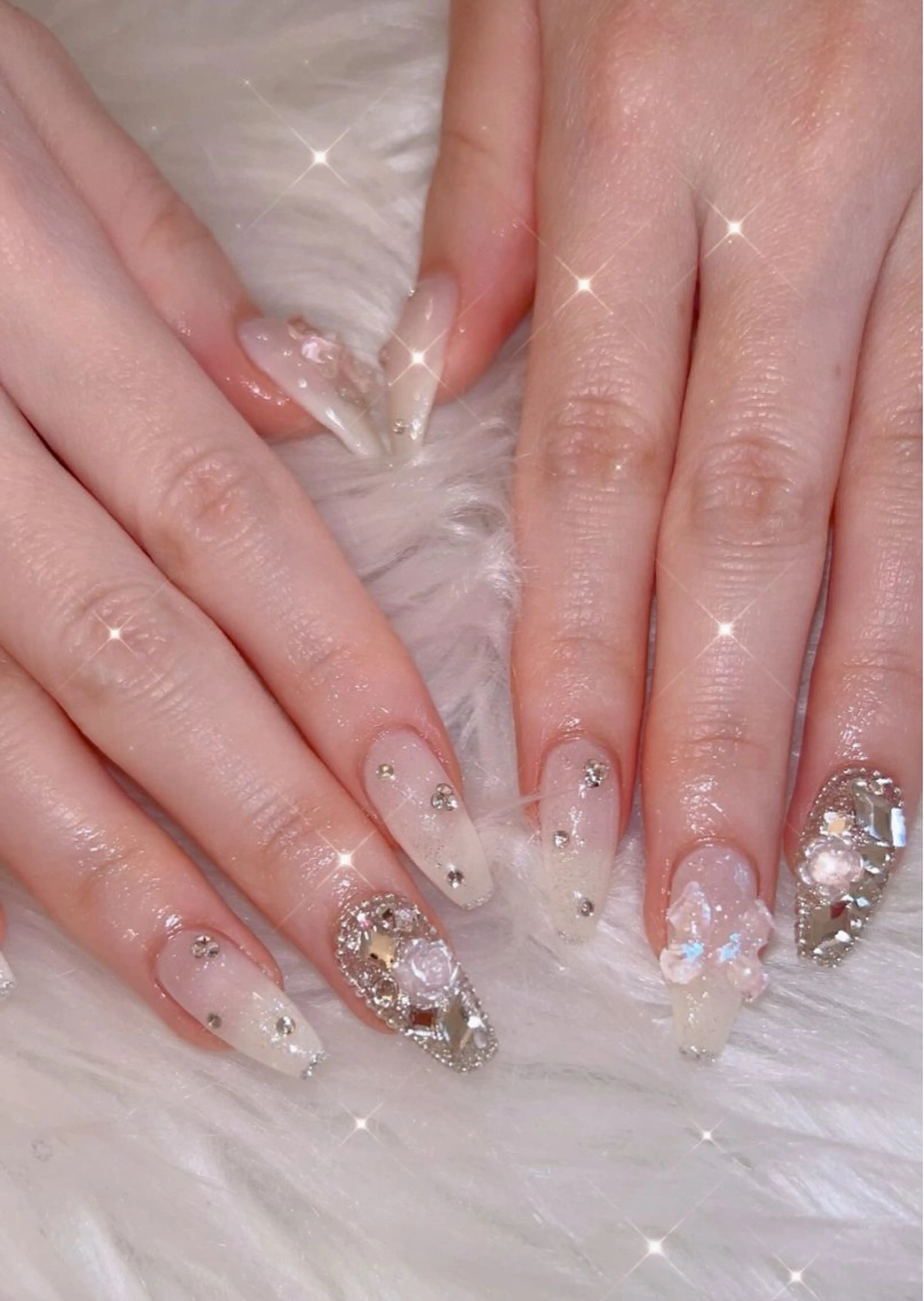 ネイル アートネイル 持ち込み バレンタイン ハンドネイル アイラブミーネイル MAMI指名のネイルデザイン