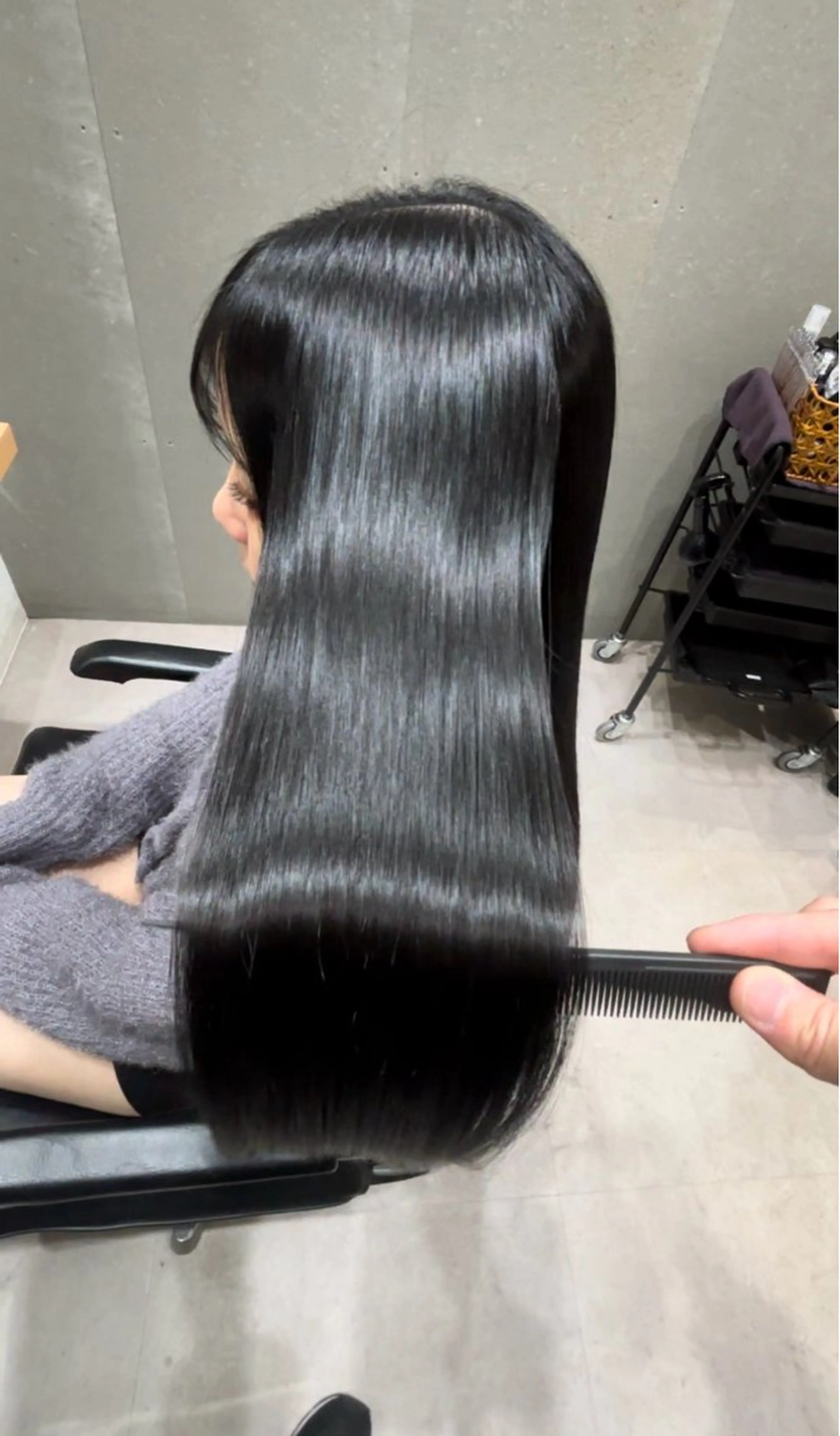 セミロング カラー アクアカラー 髪質改善 トリートメント カット ヘアカラー トリートメント 髪質改善ヘアケア 艶髪特化/上田のヘアスタイル