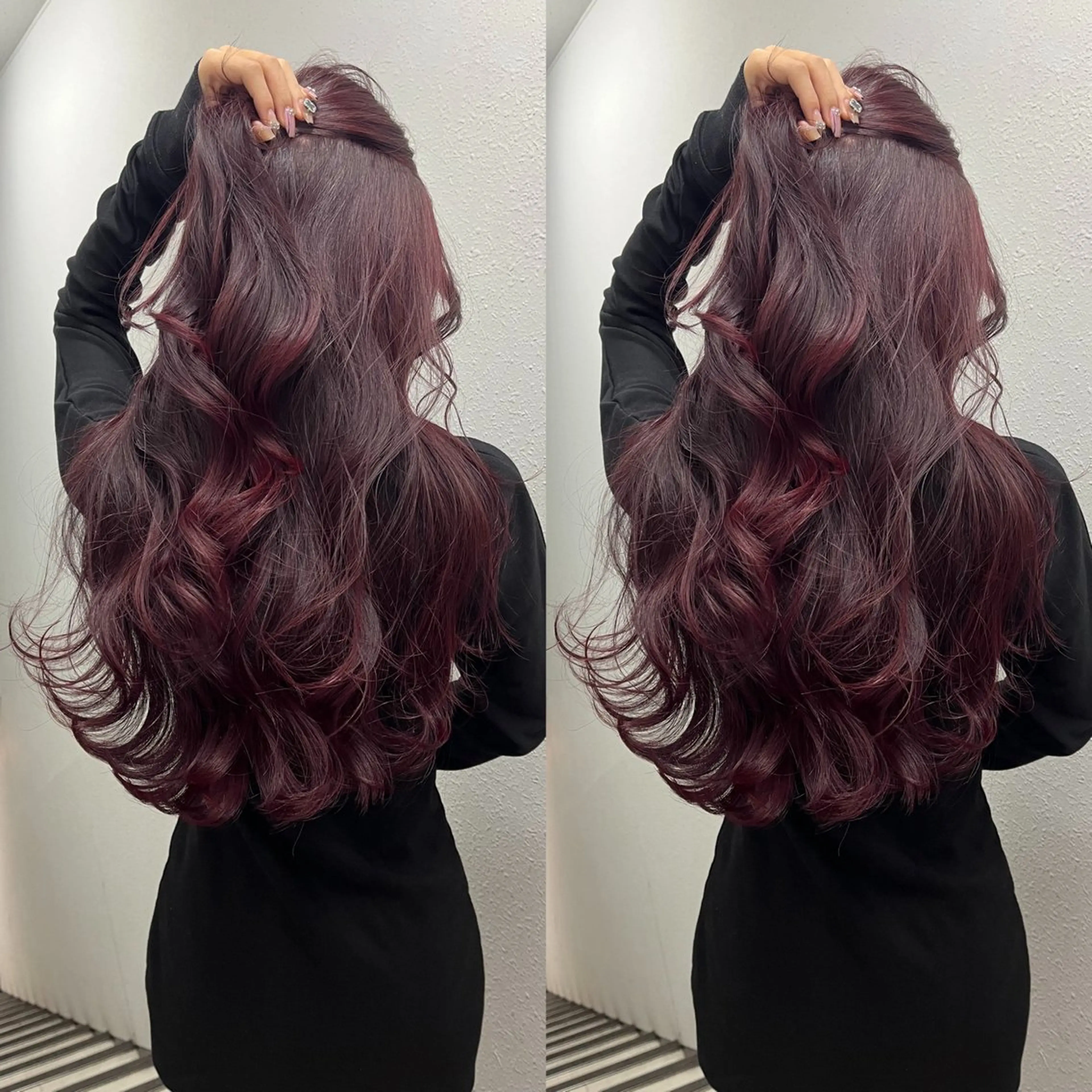 ロング カット ヘアカラー 💗レイヤーショート ボブ艶髪/竜也💗のヘアスタイル