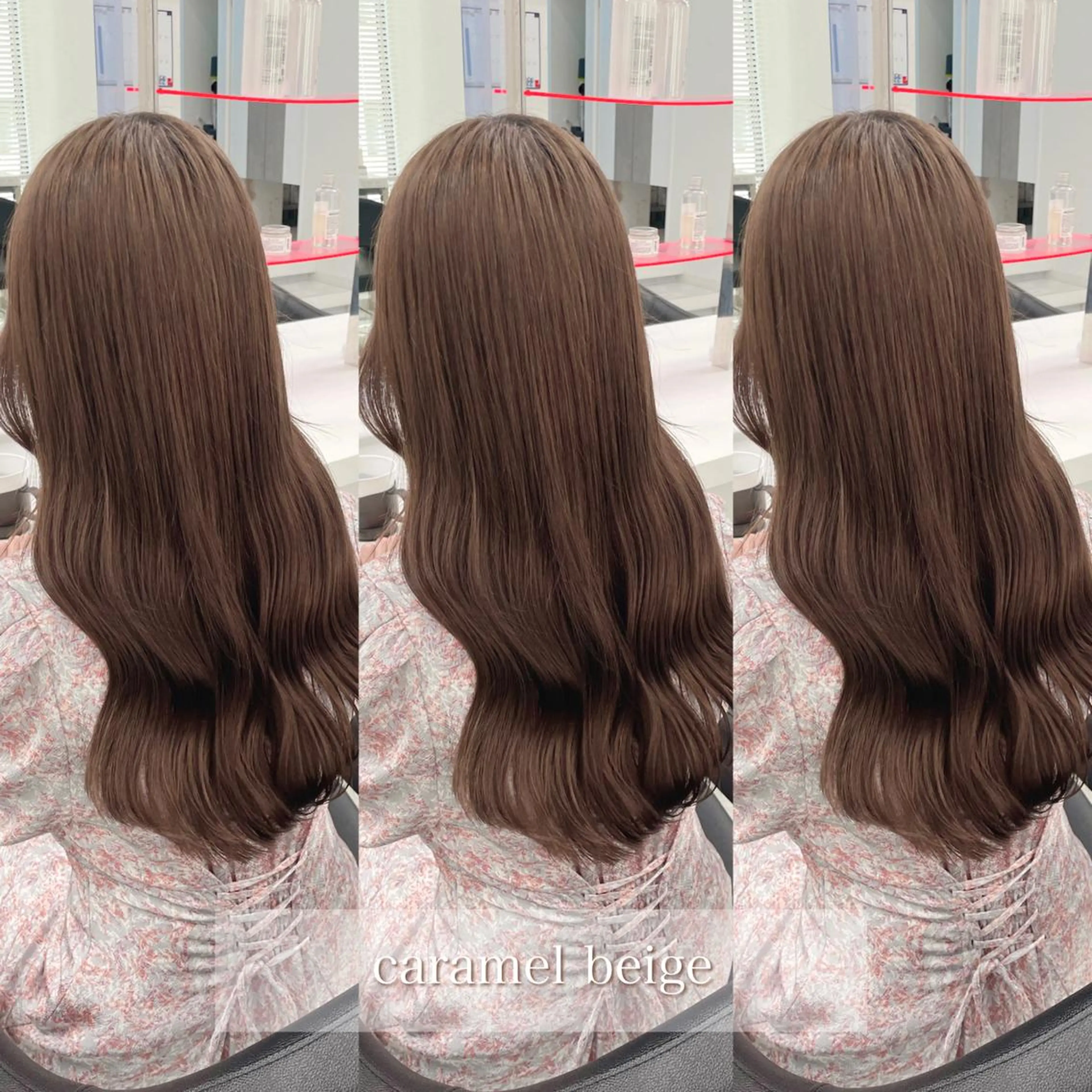 セミロング カラー ヘアアレンジ Ella所属・nana【艶髪】/ レイヤー/縮毛矯正のヘアスタイル