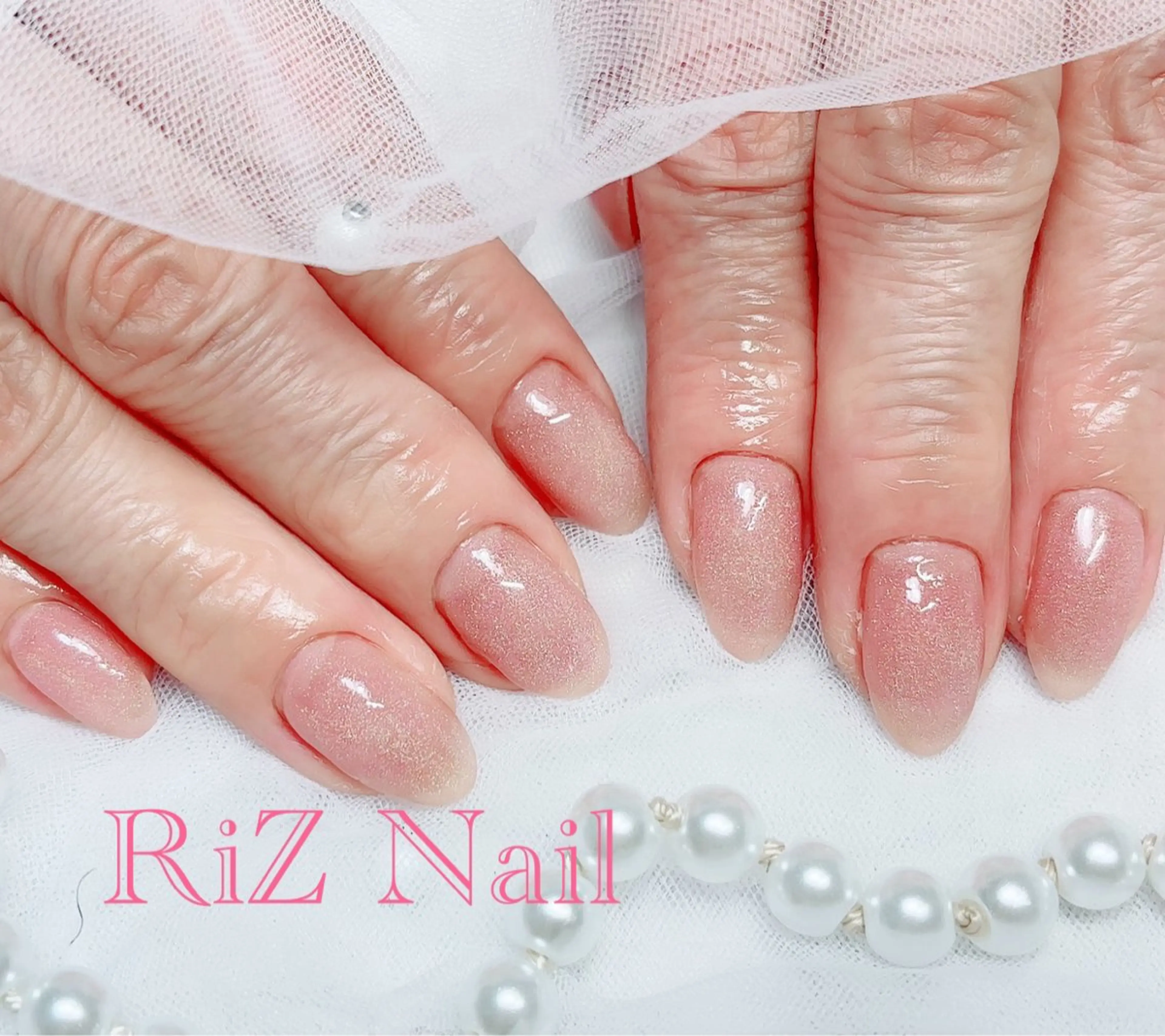 ネイル ラメ(グリッター) マグネットネイル ハンドネイル RiZ nail salonのネイルデザイン