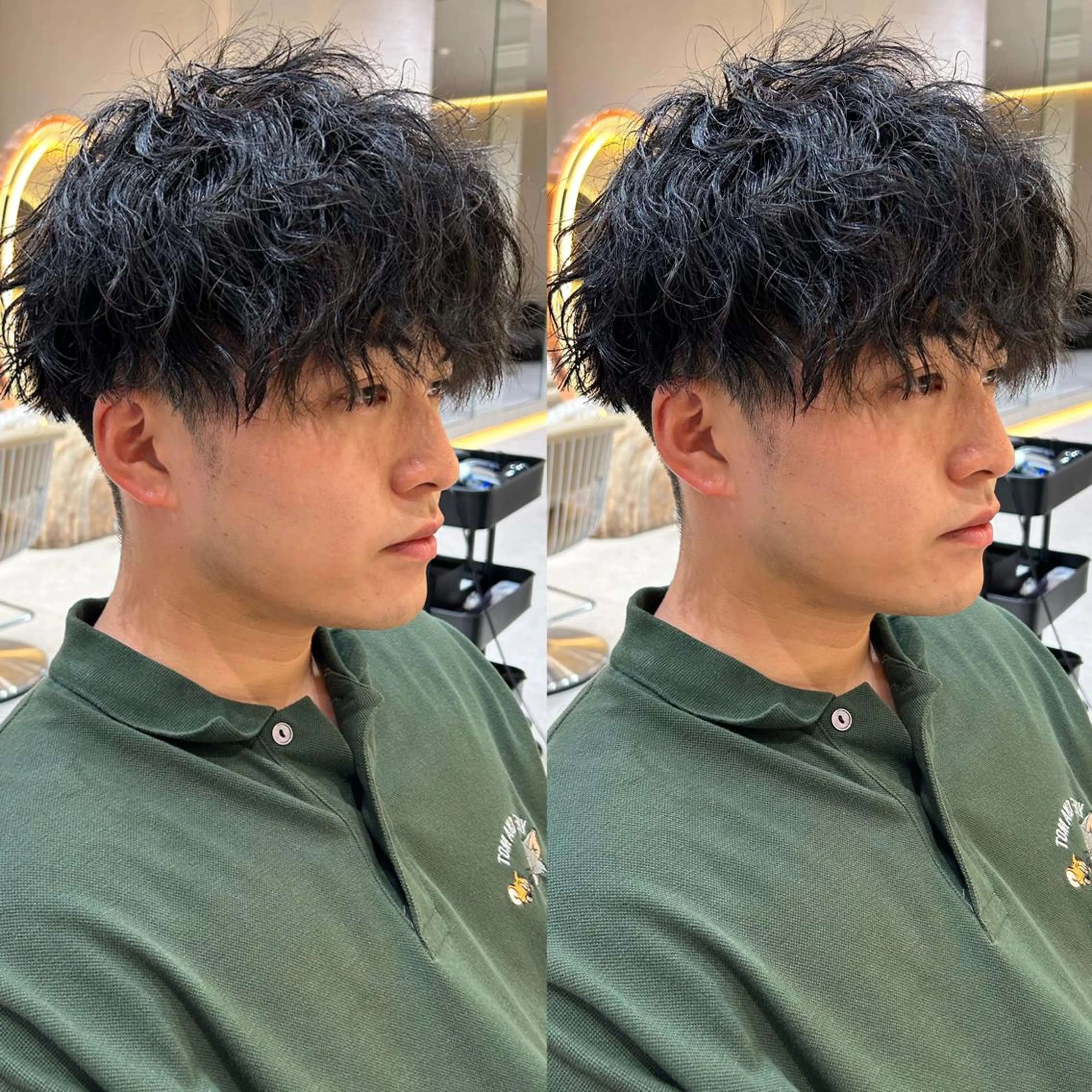 パーマ メンズ カット パーマ 大人メンズパーマ メンズ特化　萱原大幹のヘアスタイル