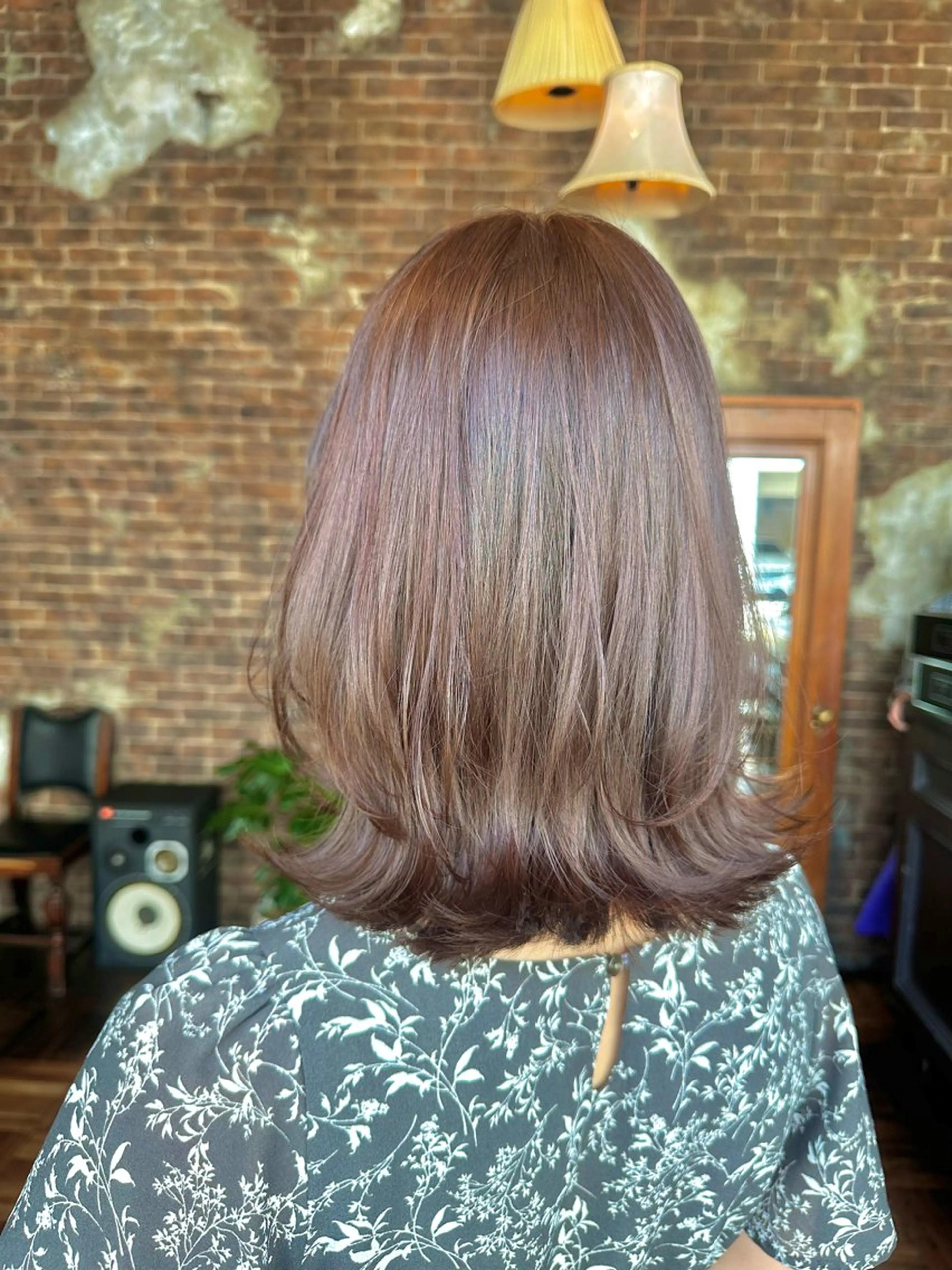 ミディアム カラー 韓国レイヤー✨ yasuko銀座のヘアスタイル