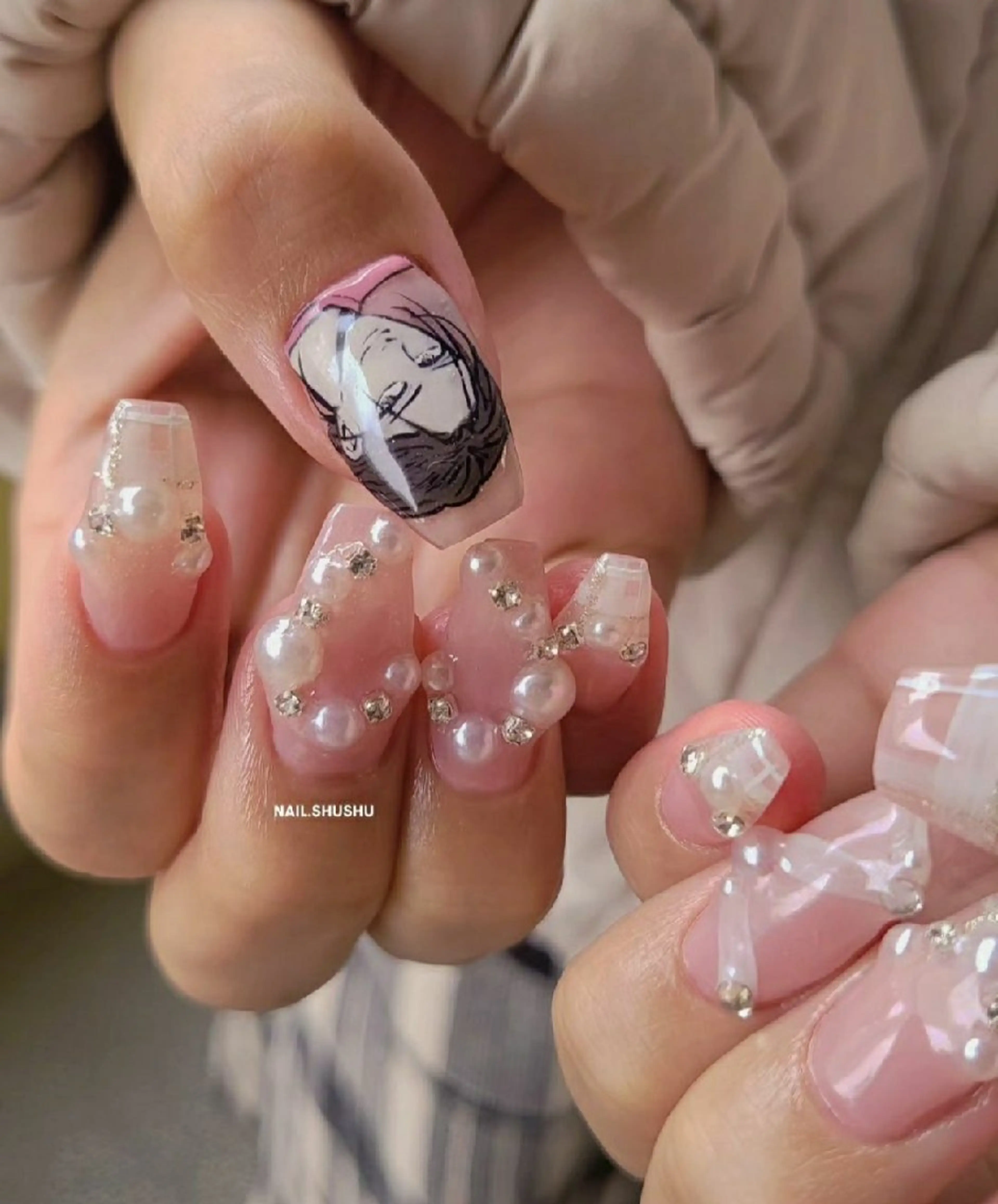 ネイル 持ち込み ニュアンスネイル ワンカラーネイル シンプルネイル 冬ネイル ハンドネイル 3dパーツ/流行り 👧shushu❤️のネイルデザイン