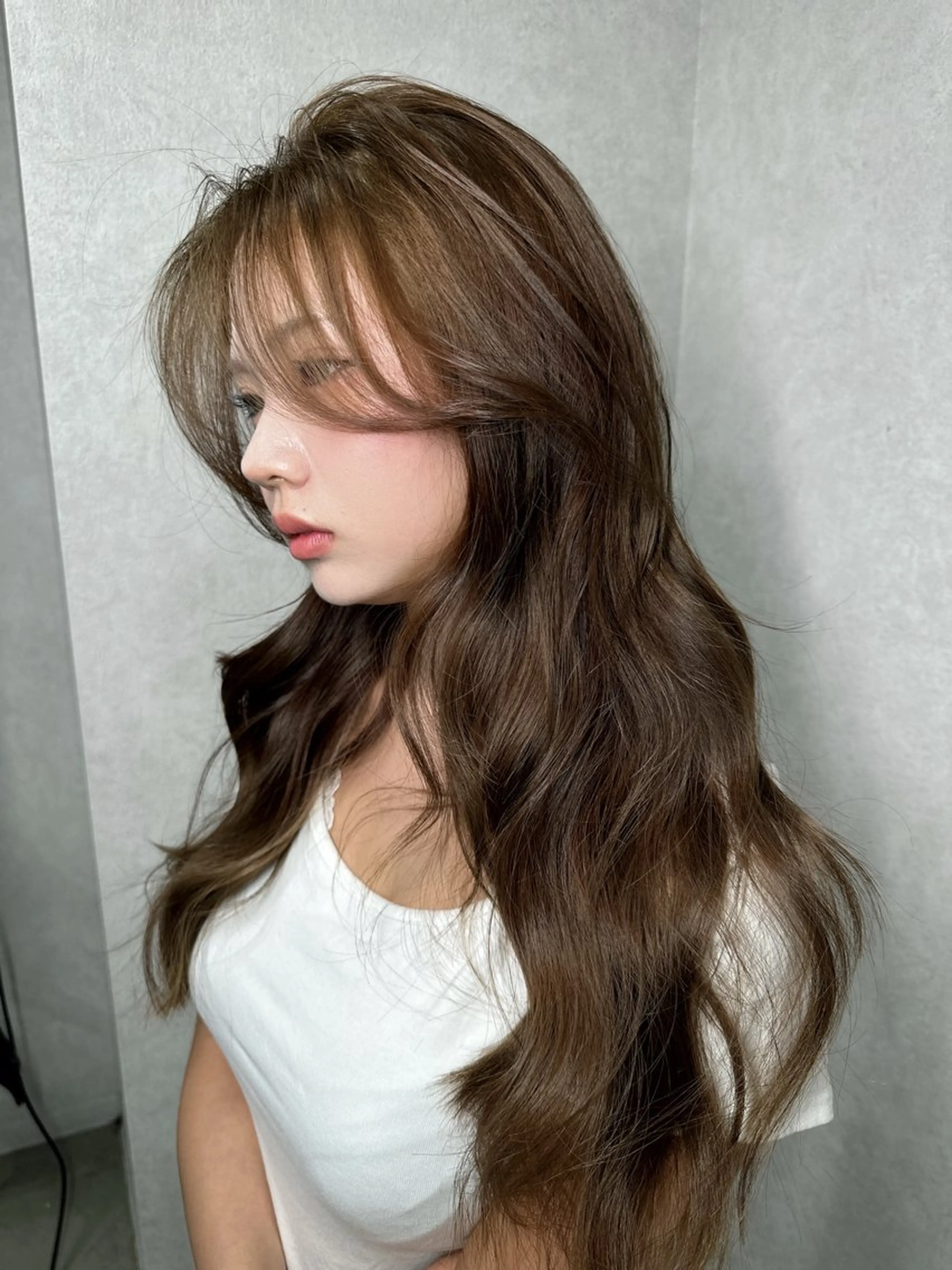 ロング カラー カット ヘアカラー トリートメント ワンホンヘア ケラチン/Kaitoのヘアスタイル