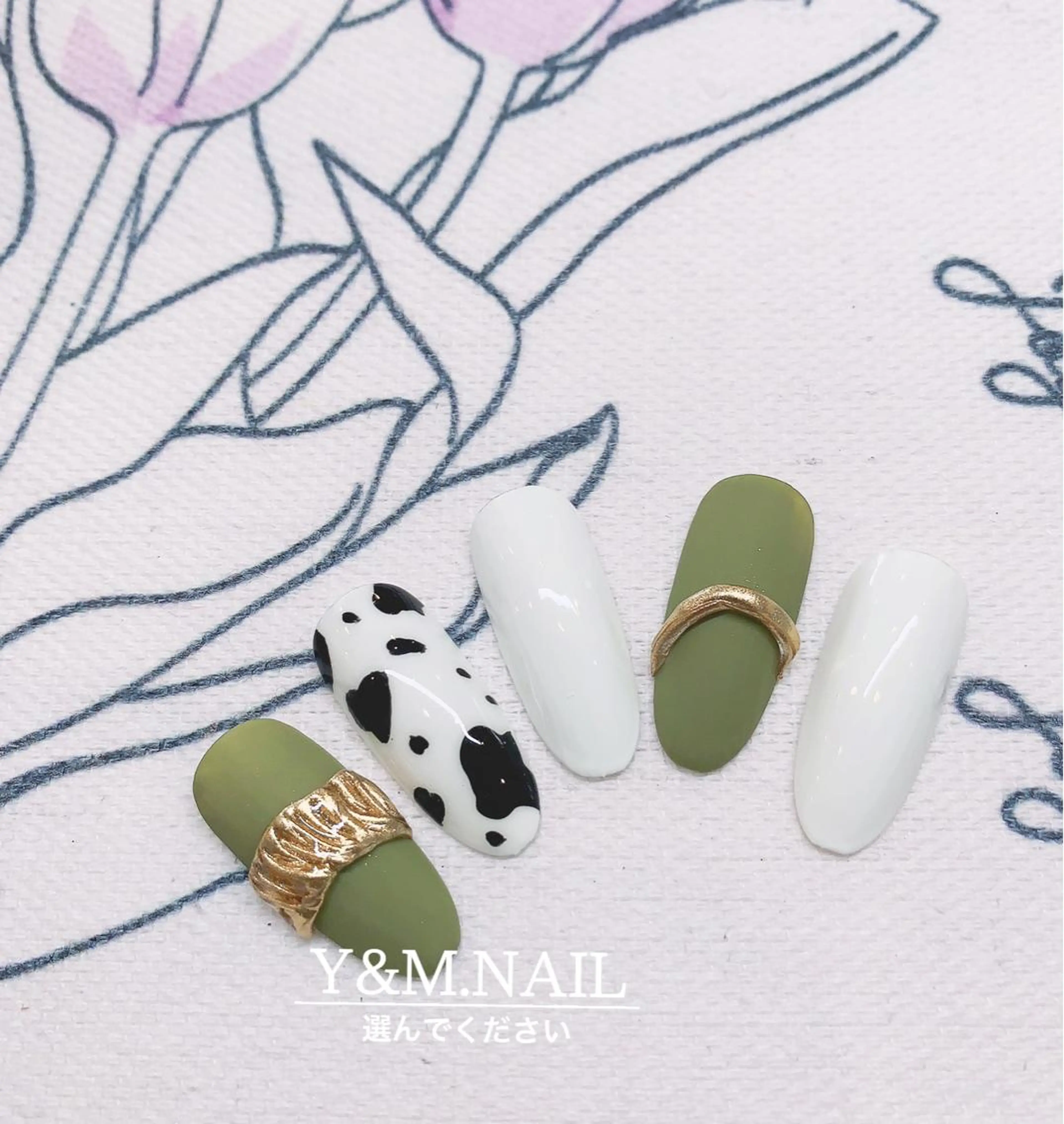 カラー ネイル ミラーネイル Ui_Amor (パラジェル)のネイルデザイン