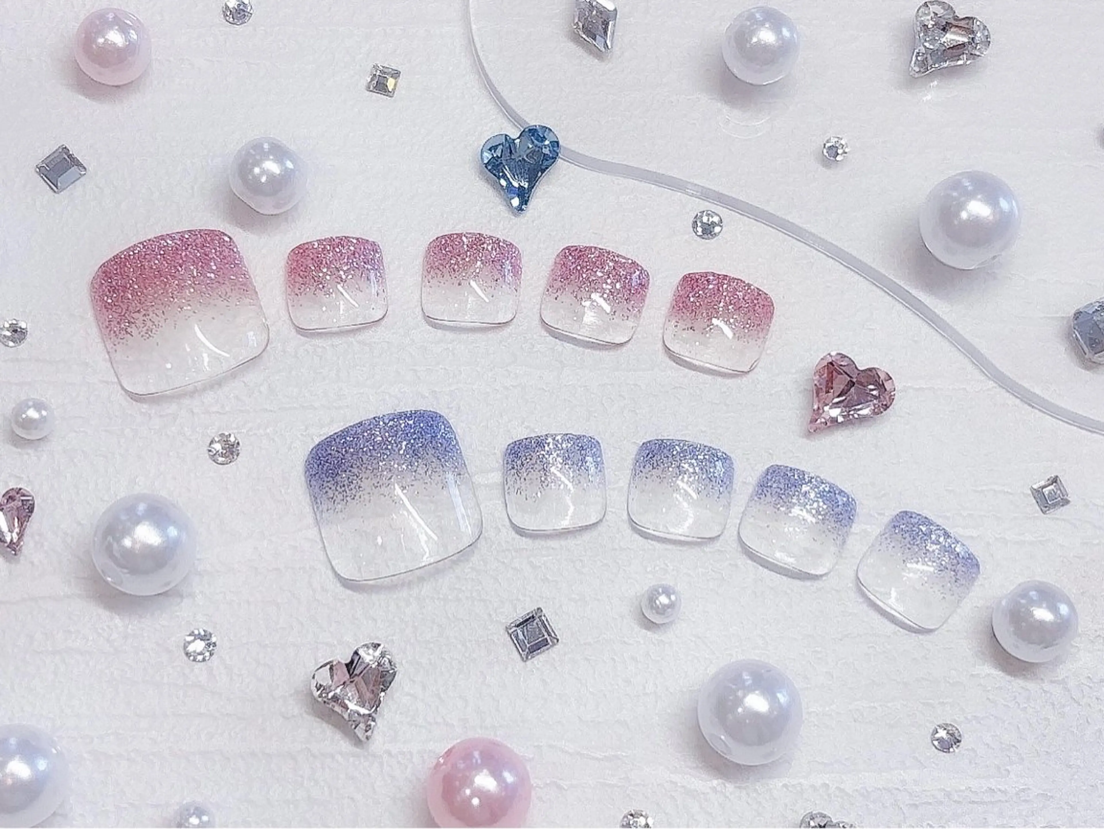 ネイル グラデーション ラメ(グリッター) ラメグラデーション Cravo aiのネイルデザイン